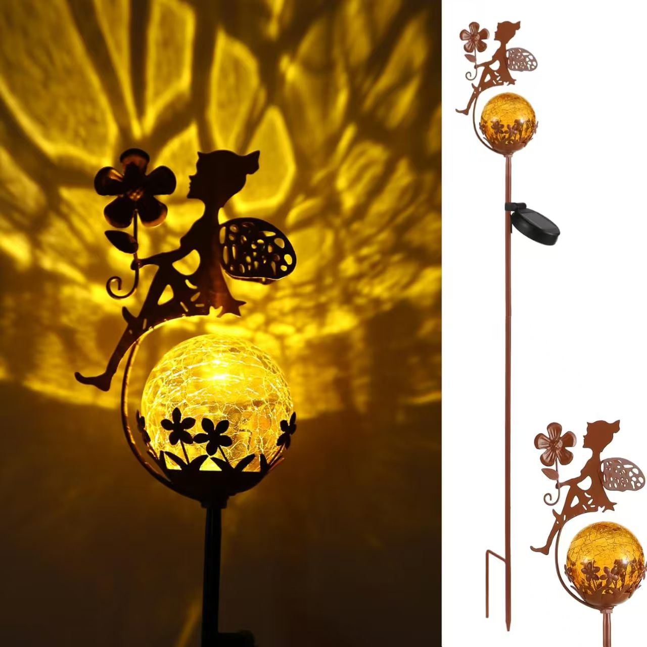 Copper Look Solar Fairy
