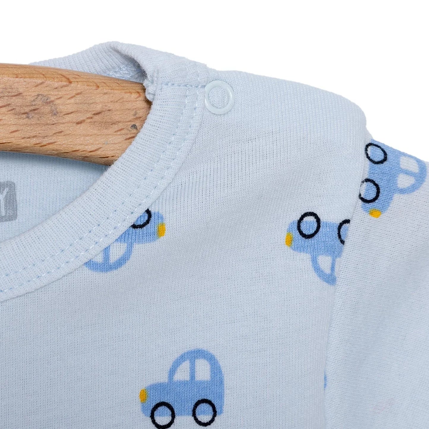 HelloBaby Boy Short Sleeve Bodysuit - Blue