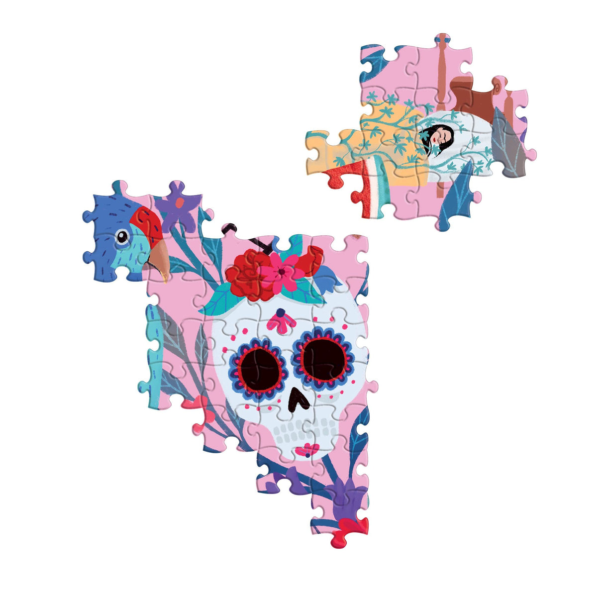 eeBoo Piece and Love Viva la Vida Frida Kahlo 1000 Piece Puzzle | Glossy, Sturdy Pieces