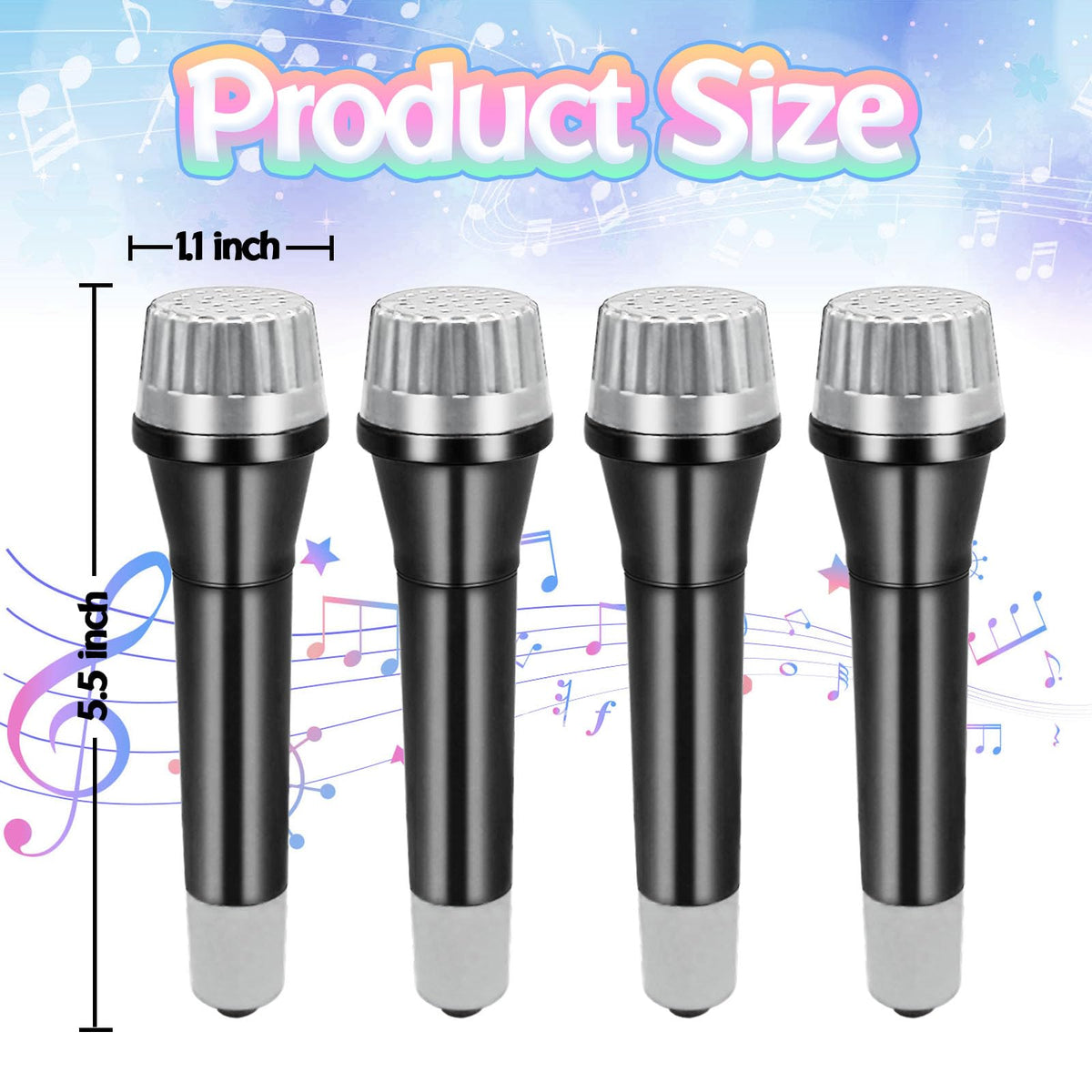 Eerrhhaq 16 Pack Fake Microphones – Durable Plastic Props for Kids’ Karaoke, Parties & Play