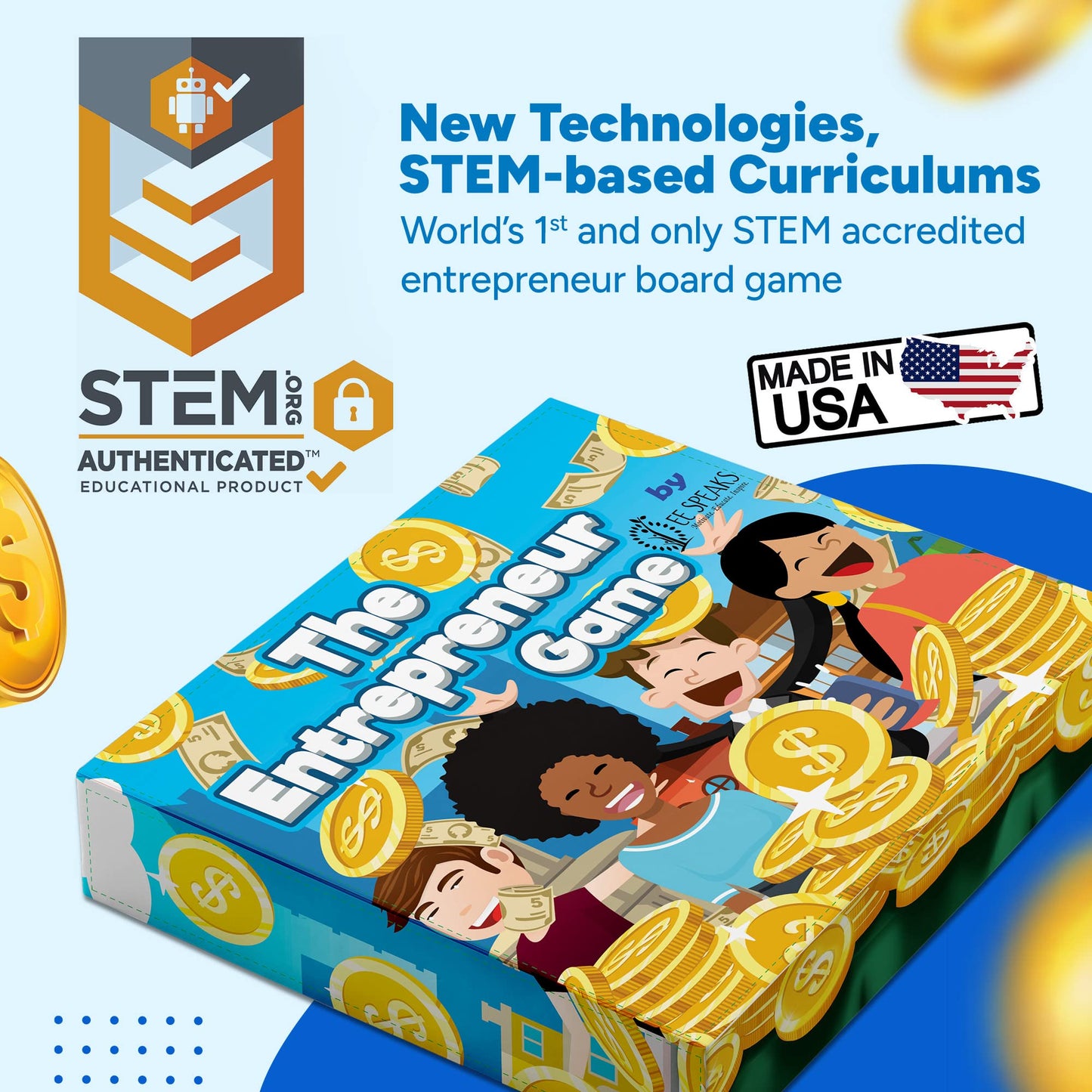 The Entrepreneur Game - STEM-Accredited Board Game for Money Management & Strategy | EESpeaks