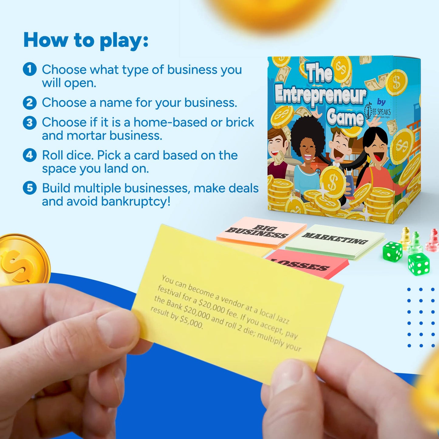 The Entrepreneur Game - STEM-Accredited Board Game for Money Management & Strategy | EESpeaks