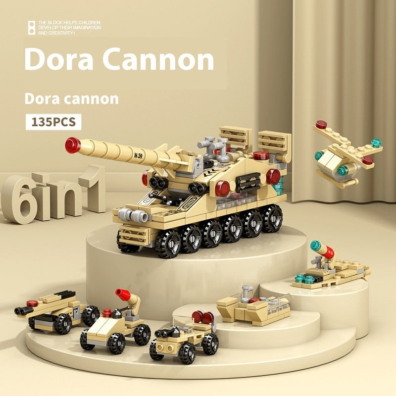 High Military Battleship Tank Special Police Armored Vehicle Children's Day Toy Gift Building Blocks