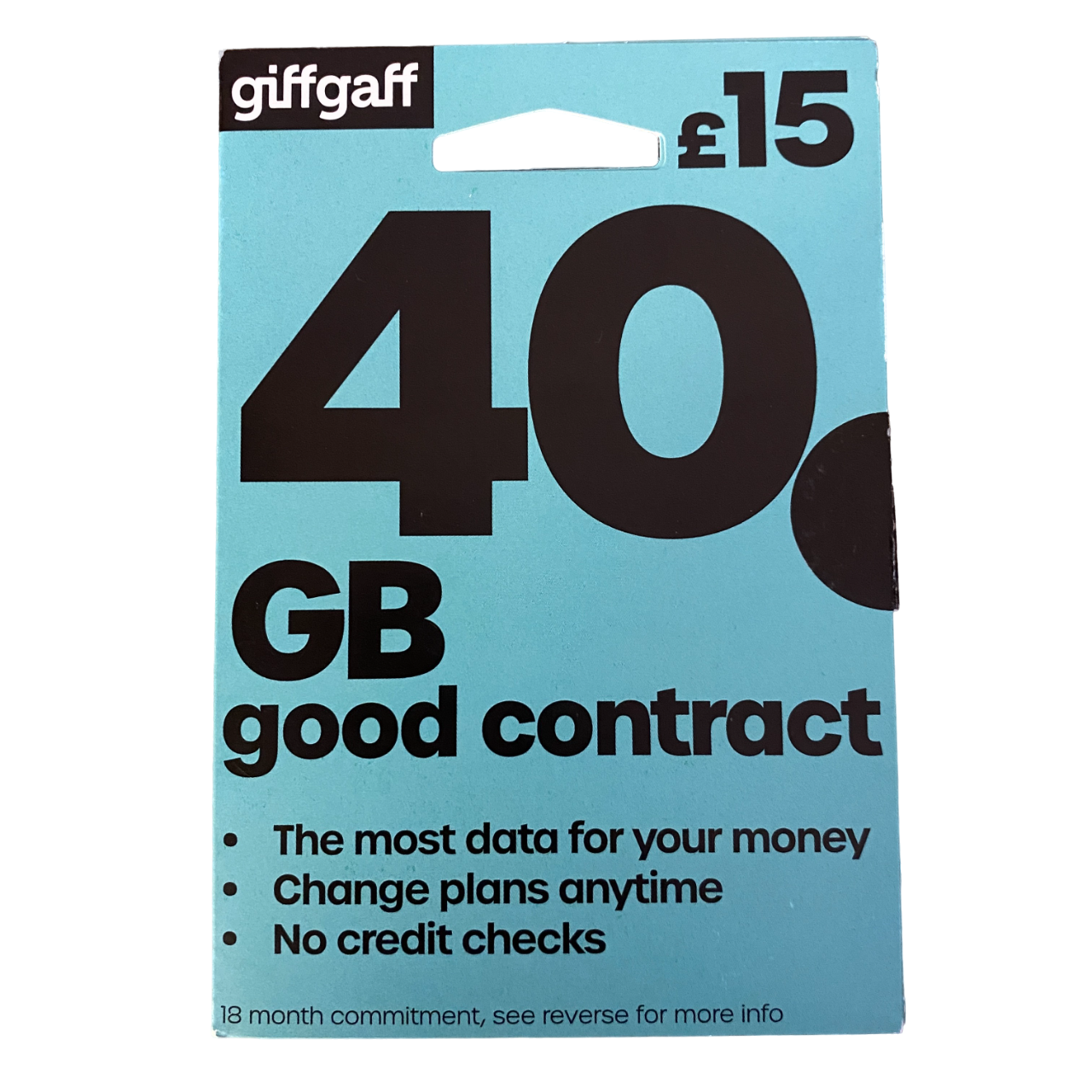 giffgaff 18 Month Good Contract Sim - £15