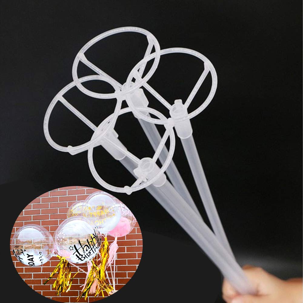 EFAY 20-Pack Balloon Sticks – 27-Inch Long Stands with Cups for Centerpieces