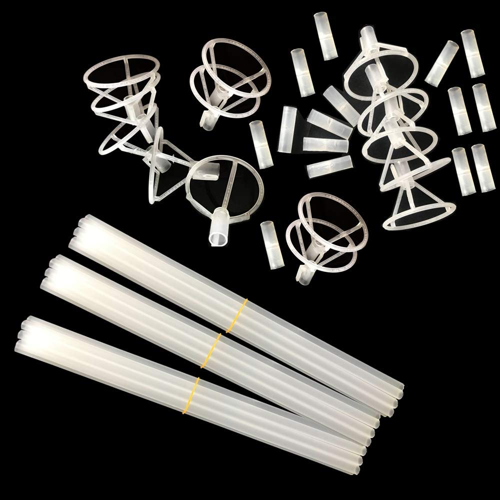 EFAY 20-Pack Balloon Sticks – 27-Inch Long Stands with Cups for Centerpieces