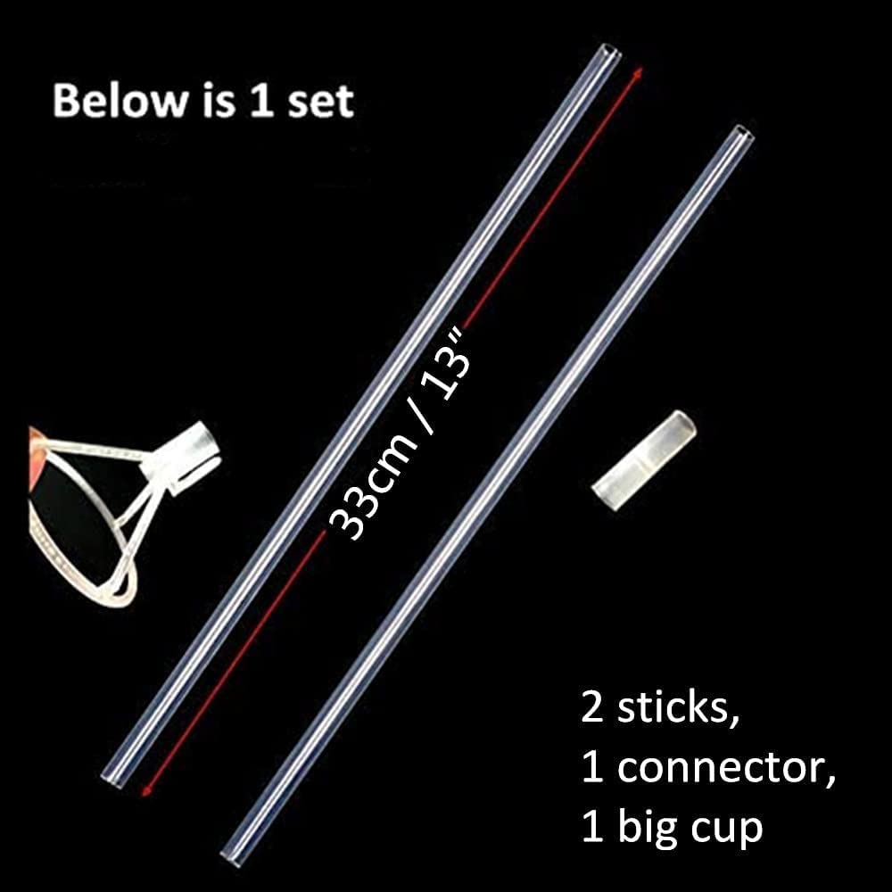 EFAY 20-Pack Balloon Sticks – 27-Inch Long Stands with Cups for Centerpieces