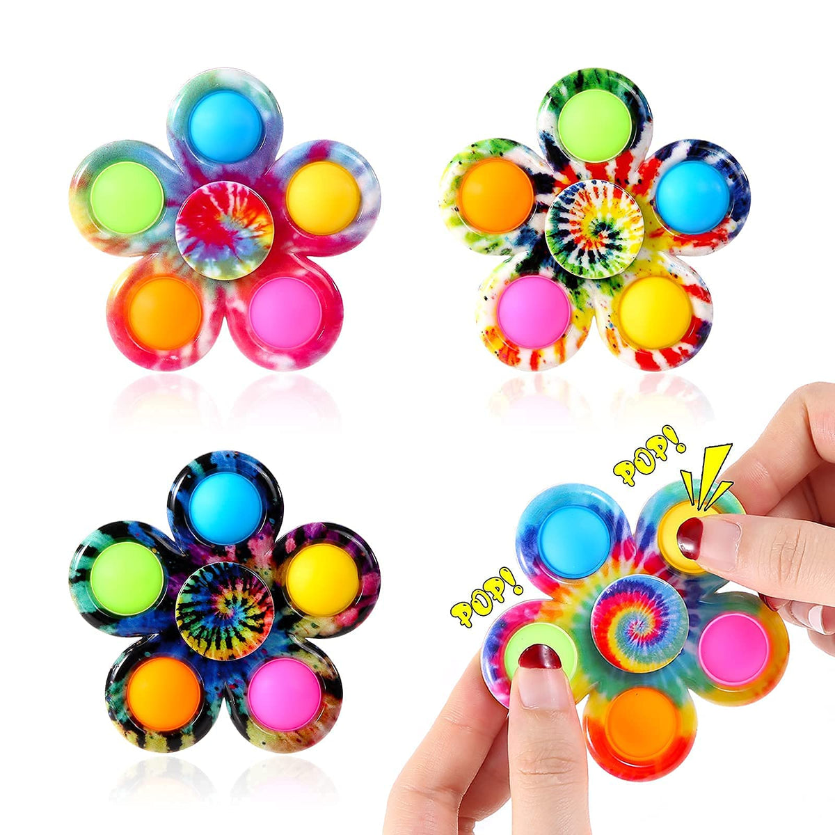 Effacera 12-Pack Fidget Spinners for Kids & Adults | Stress Relief, ADHD, Classroom Prizes