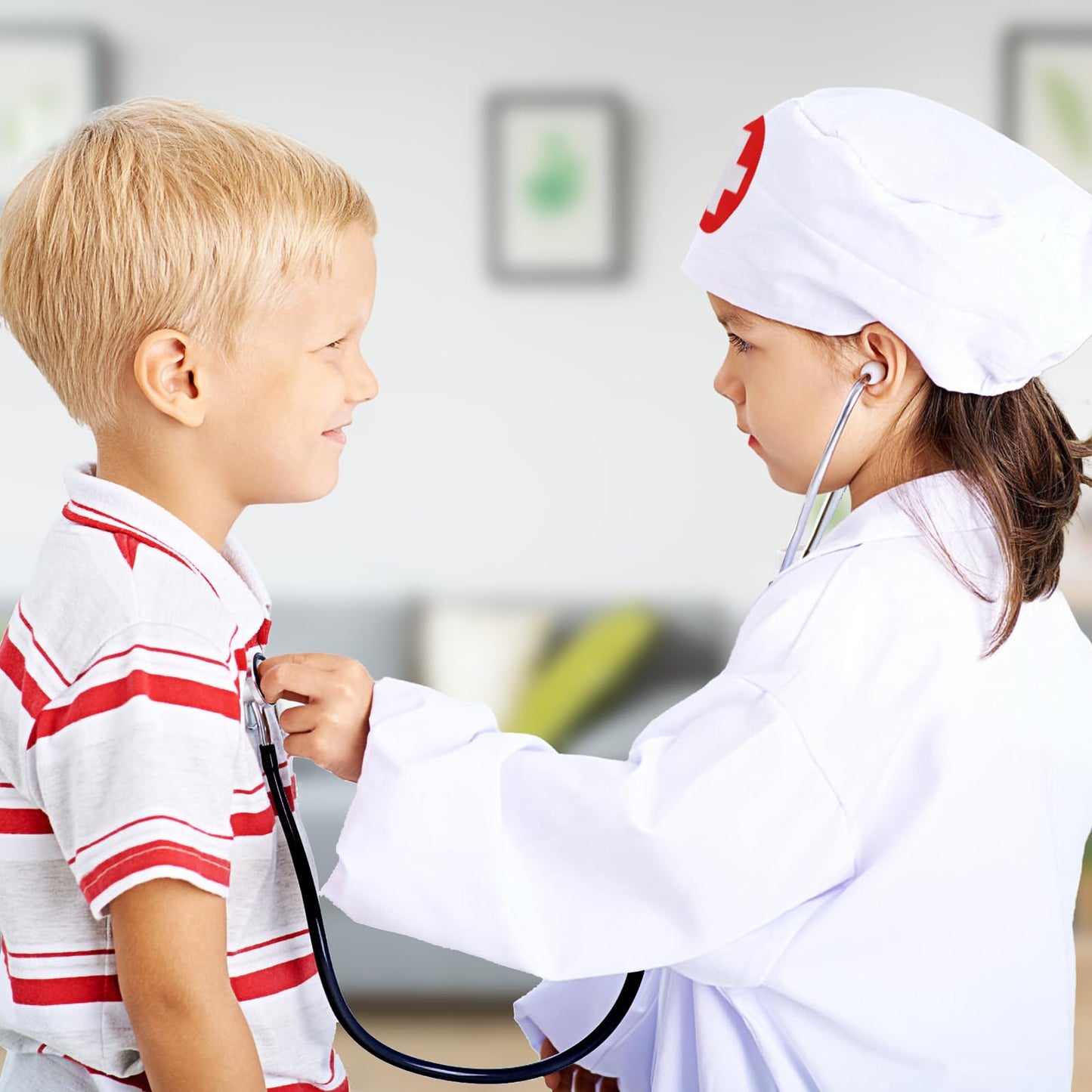 EFO SHM Doctor Kit for Kids - 34-Piece Playset with Stethoscope & Storage Bag