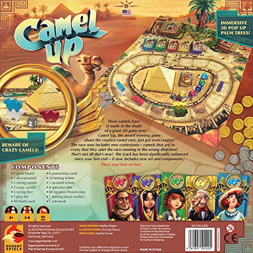 Camel Up (Second Edition) — Exciting Camel Race Strategy Game | Eggertspiele