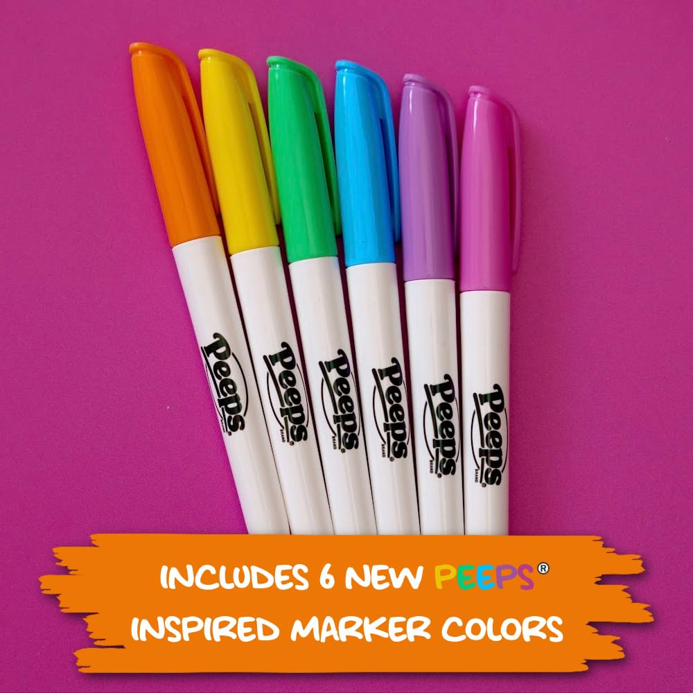 The Eggmazing Egg Decorator - Peeps Bunny Kit with 6 Markers (Ages 3+)