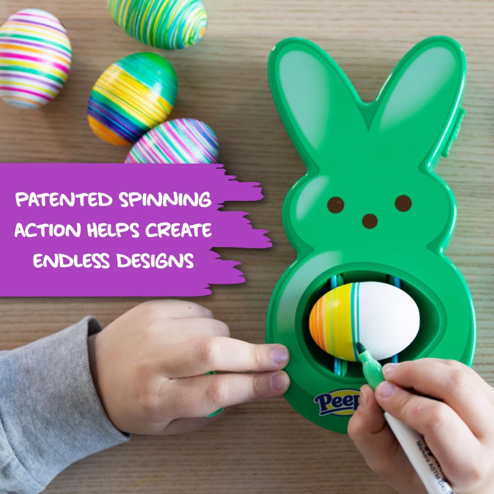 The Eggmazing Egg Decorator - Peeps Bunny Kit with 6 Markers (Ages 3+)
