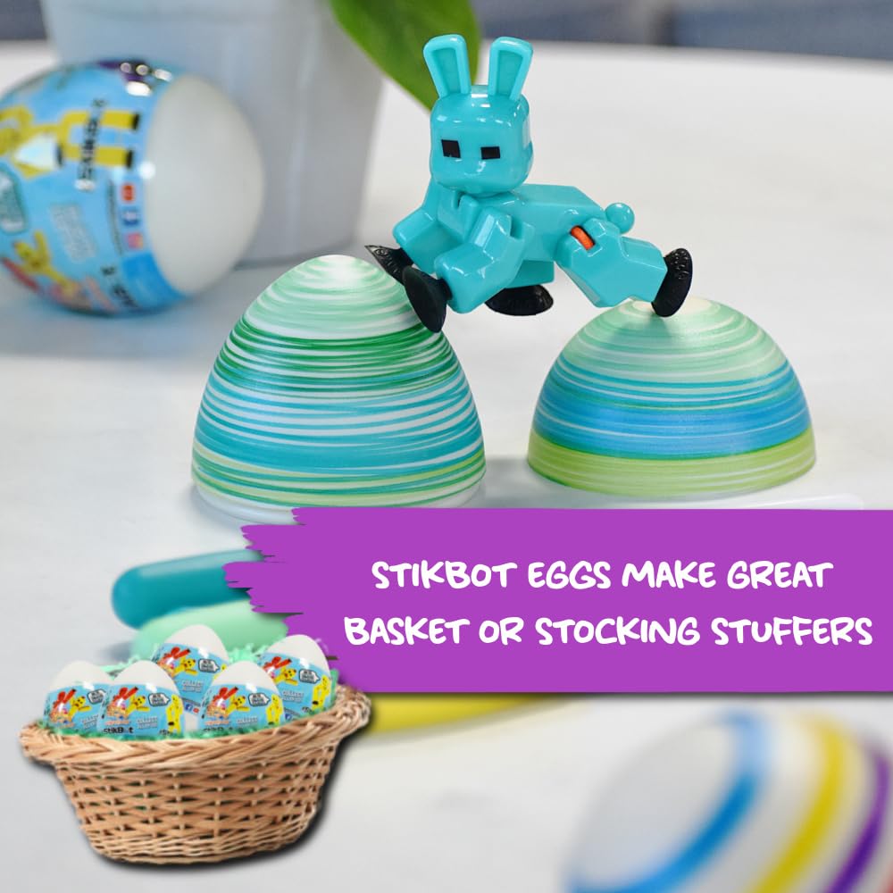 EggMazing StikBot Egg – 6-Pack for The Eggmazing Decorator (Ages 4+)
