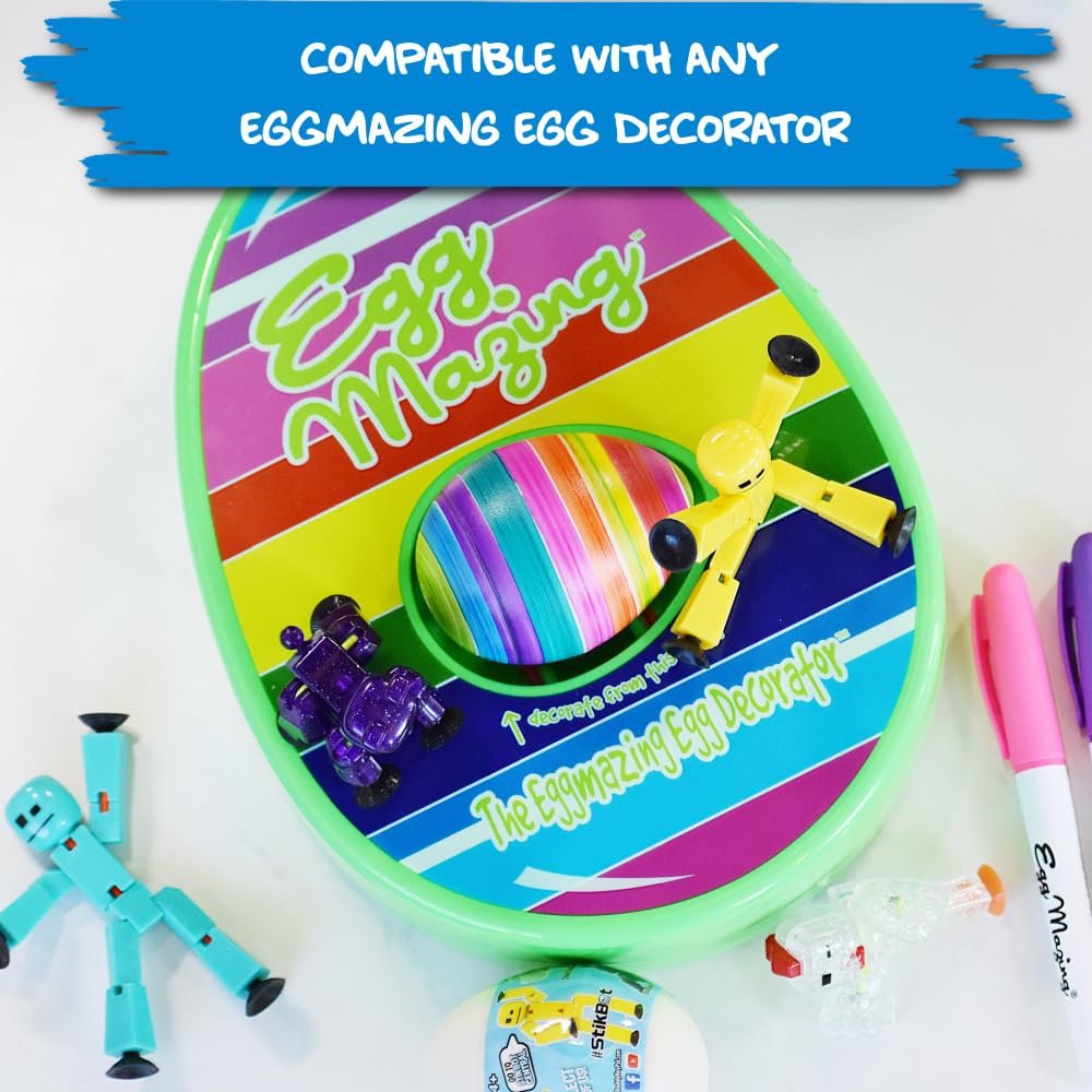 EggMazing StikBot Egg – 6-Pack for The Eggmazing Decorator (Ages 4+)