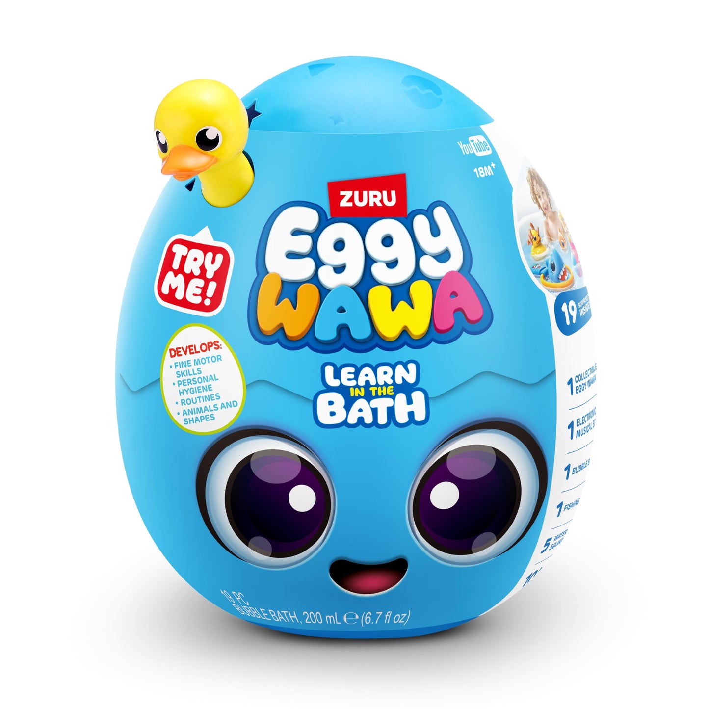 Eggy Wawa Learn in The Bath by ZURU | Pre-K Interactive Bath Toy with Music