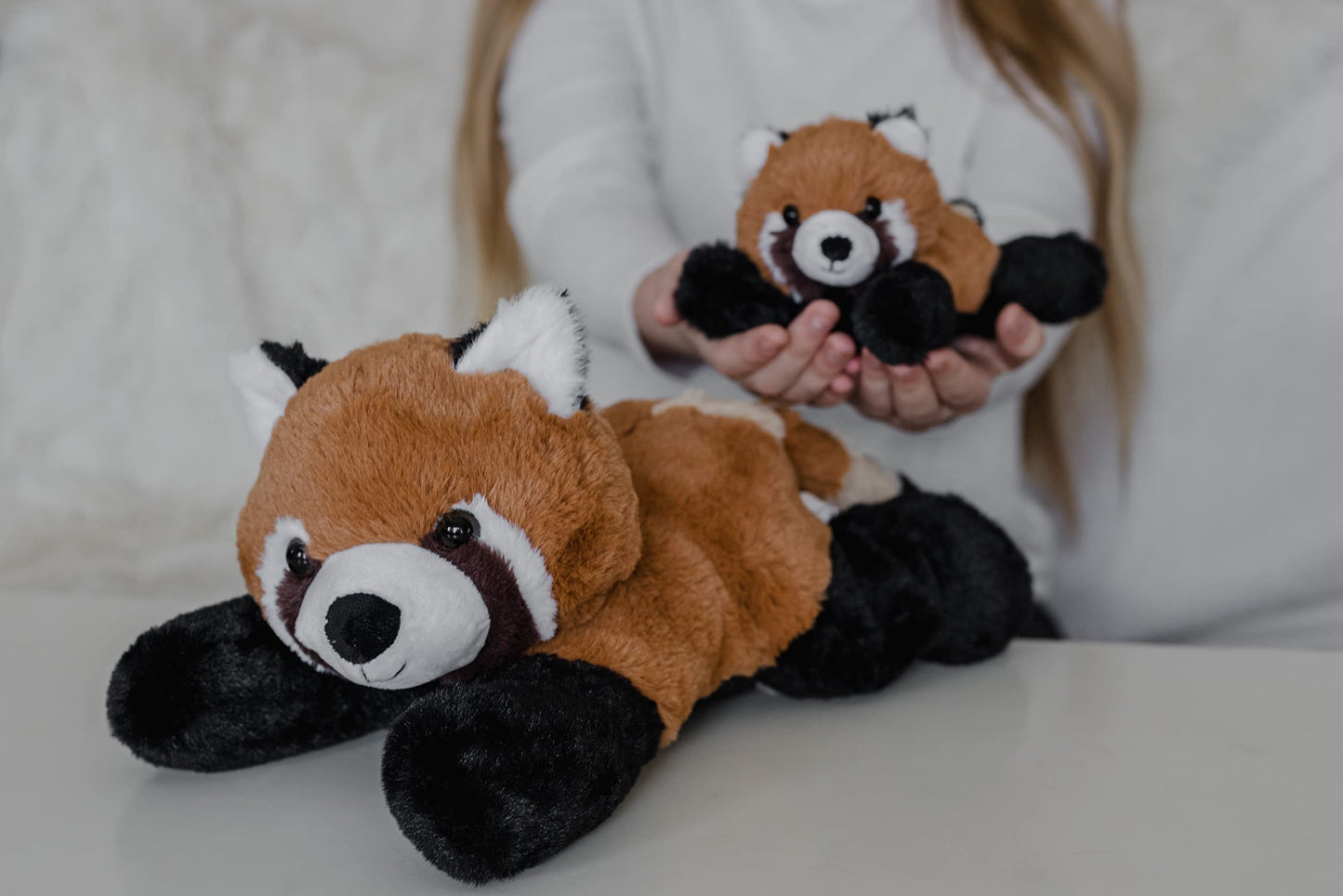 EH Exceptional Home Mother & Baby Red Panda Plush Set – Ultra-Soft Panda Stuffed Animals