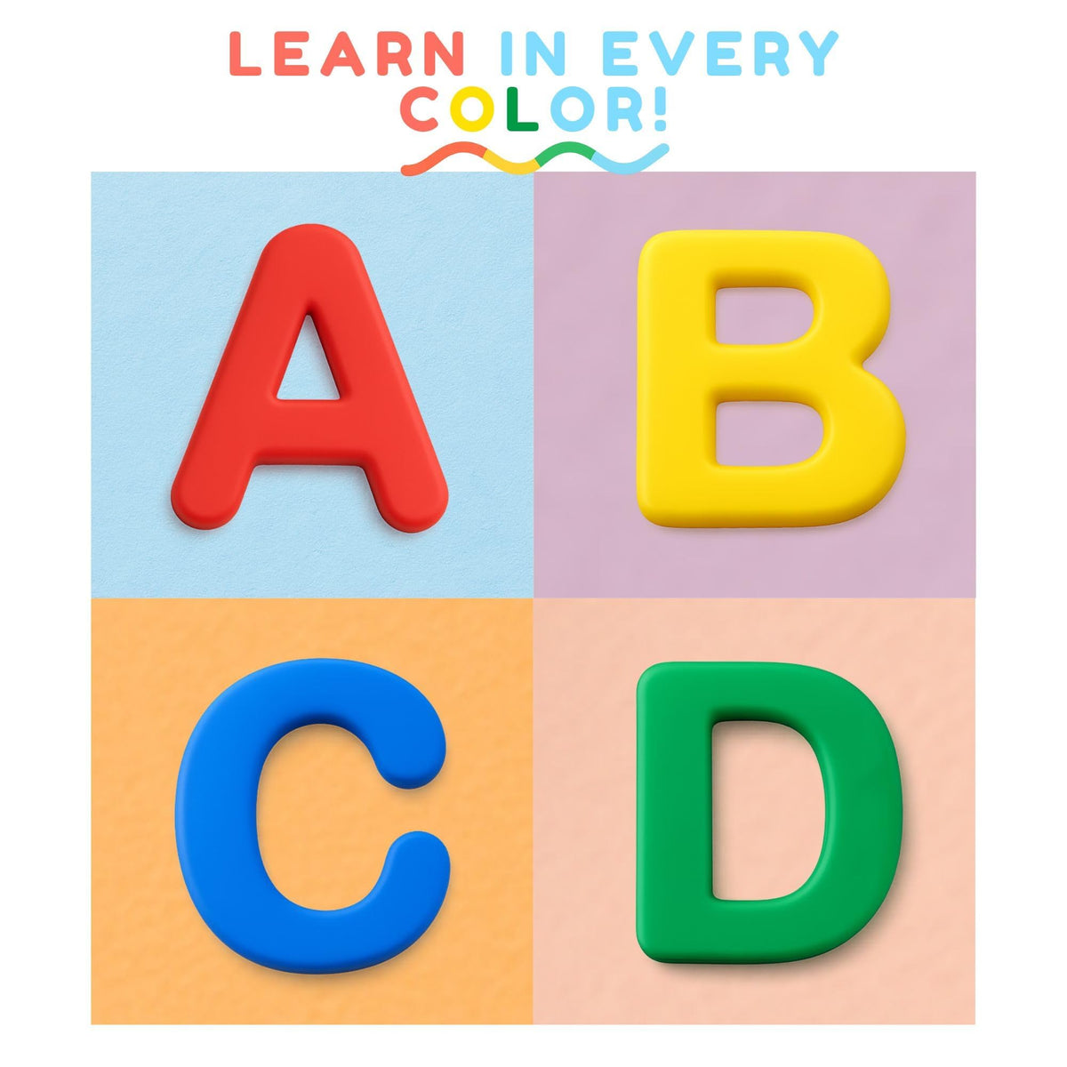 EHR Silicone Alphabet Magnets – 36-Piece Multicolor Letters & Numbers Set for Fridge