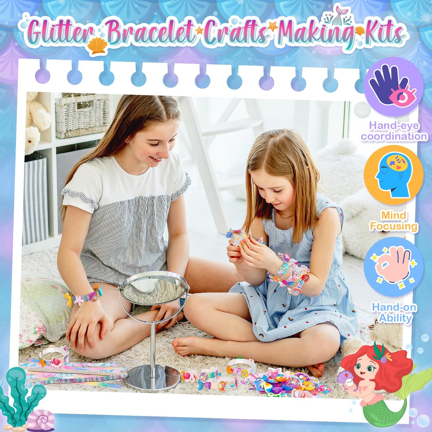 Eichhoo Friendship Bracelet Making Kit for Girls – Creative Jewelry Craft (Ages 5–12)