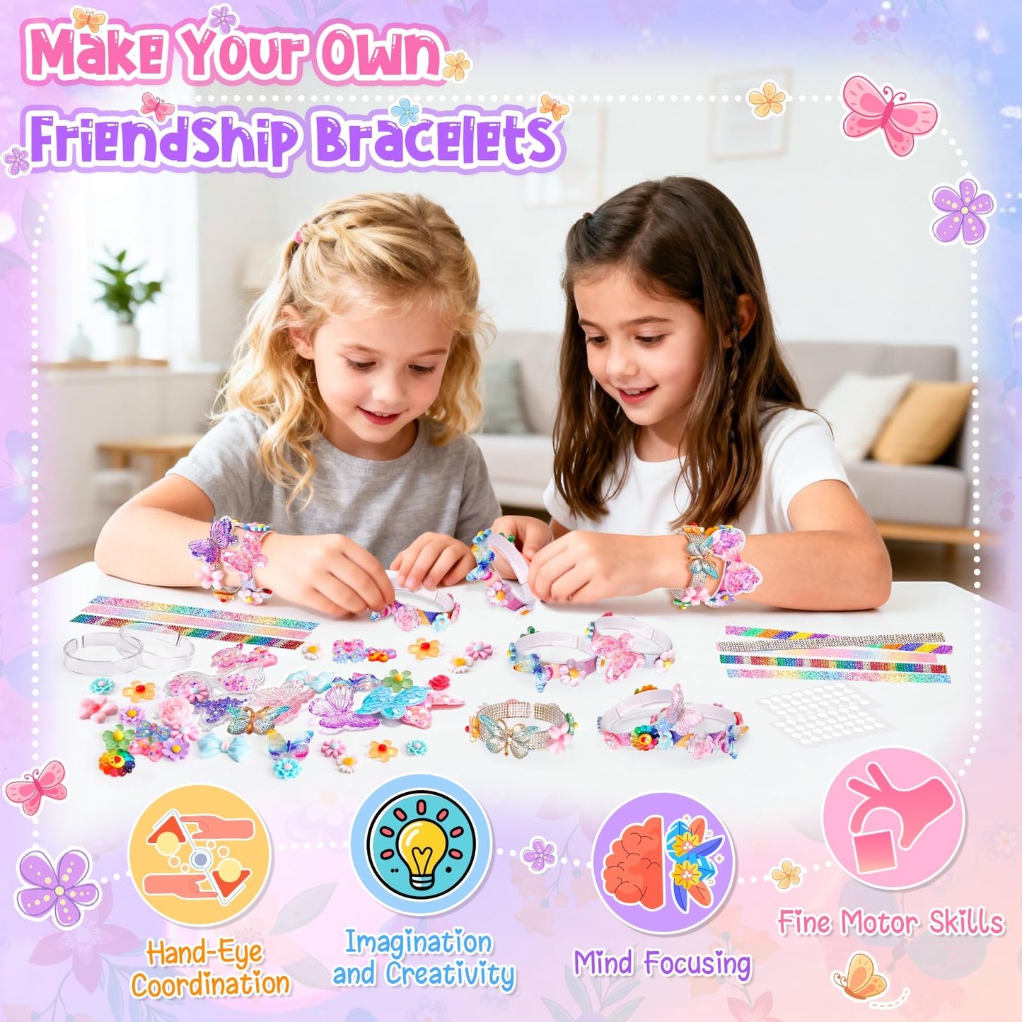 Eichhoo Friendship Bracelet Making Kit for Girls | Arts & Crafts for Kids Aged 5-12