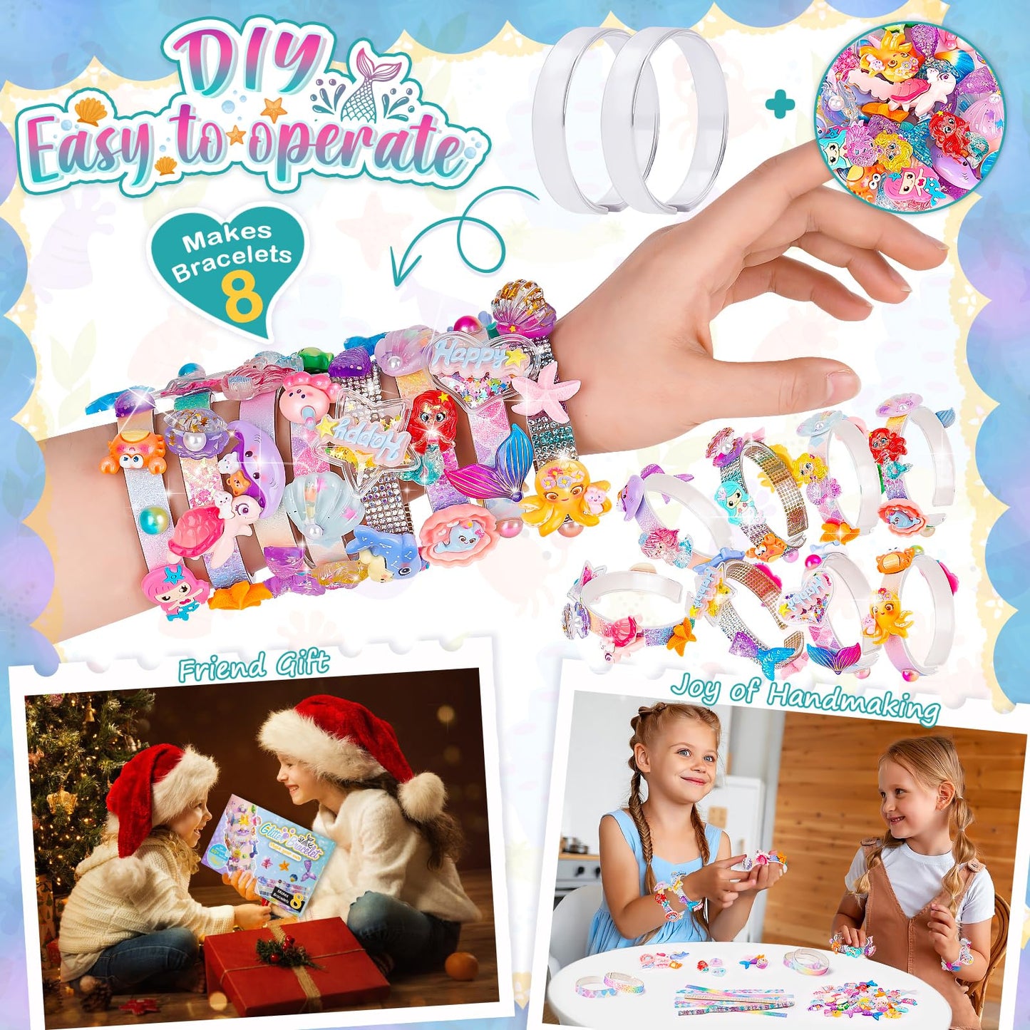 Eichhoo Friendship Bracelet Making Kit for Girls – Creative Jewelry Craft (Ages 5–12)