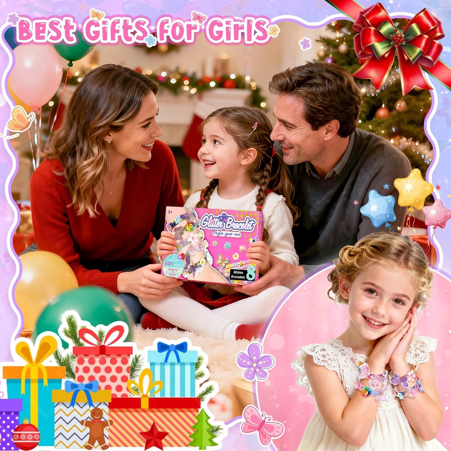 Eichhoo Friendship Bracelet Making Kit for Girls | Arts & Crafts for Kids Aged 5-12