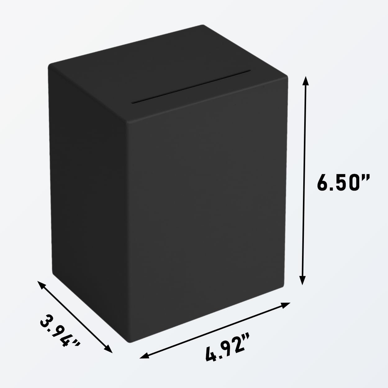 EIENHOSHI Unbreakable Piggy Bank for Adults — Black, Must Break to Open