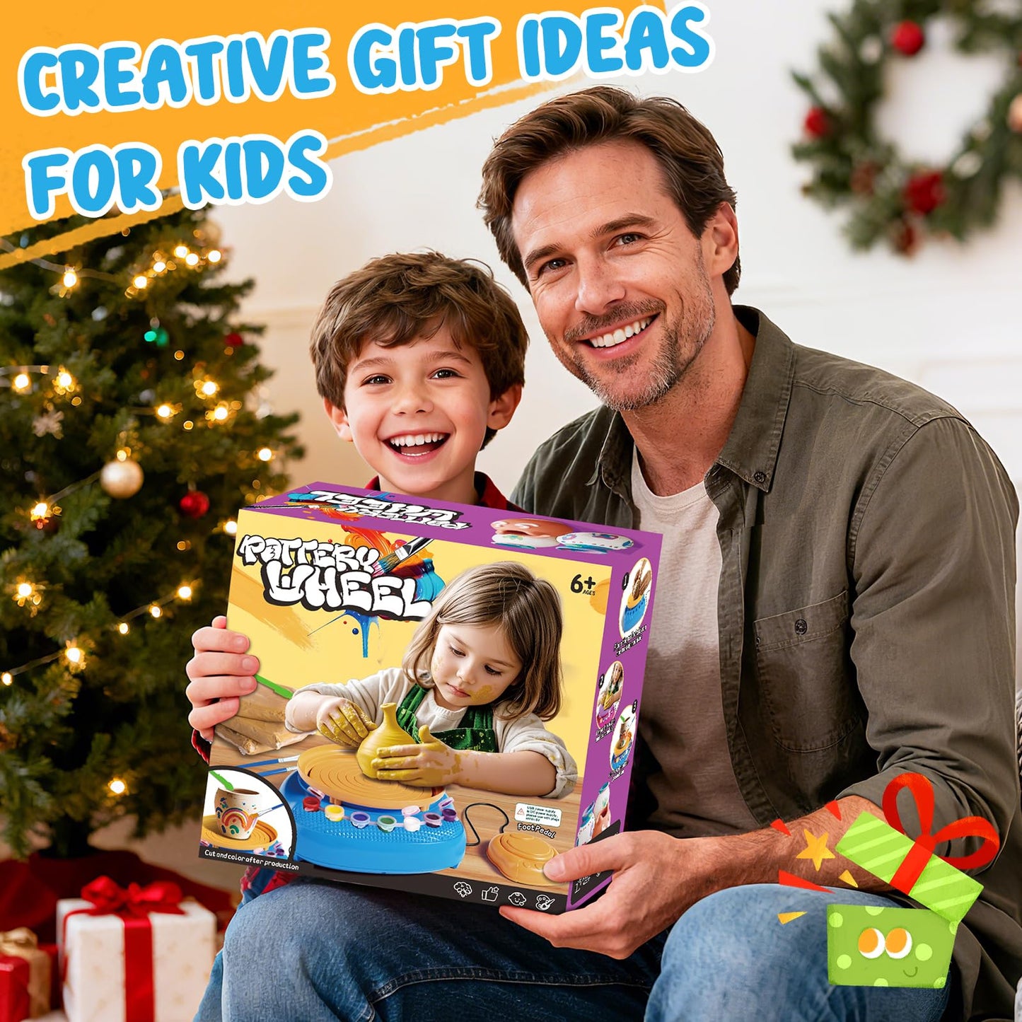 Einailvk Kids Pottery Wheel Kit – All-in-One DIY Clay Studio for Ages 8-12