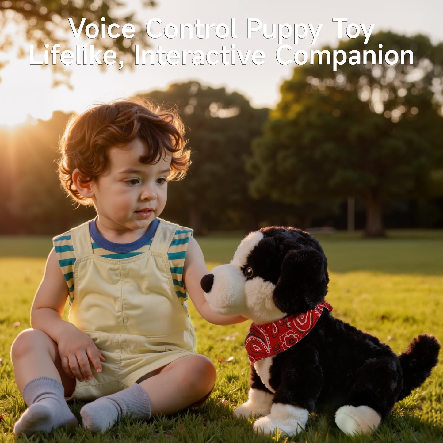eJog Pup Electronic Interactive Plush Dog Toy – Walking, Talking, Barking Robot Puppy