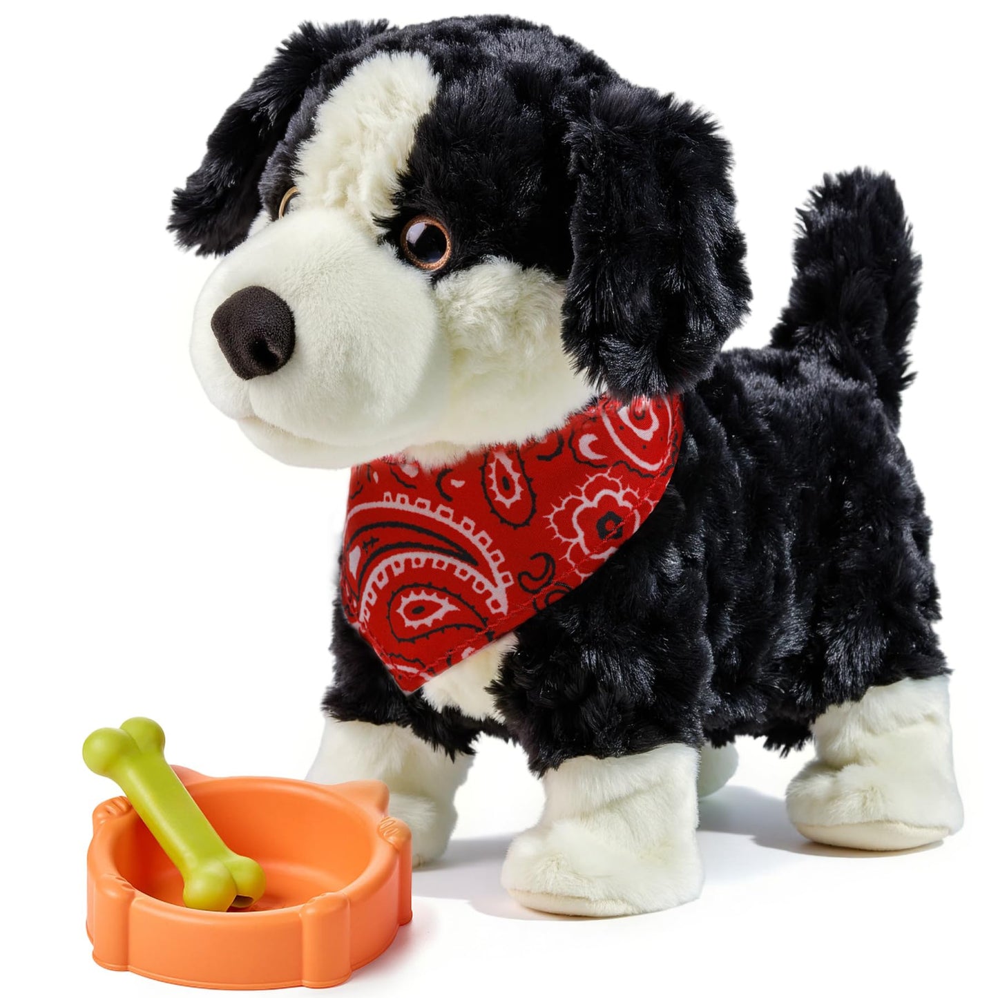 eJog Pup Electronic Interactive Plush Dog Toy – Walking, Talking, Barking Robot Puppy