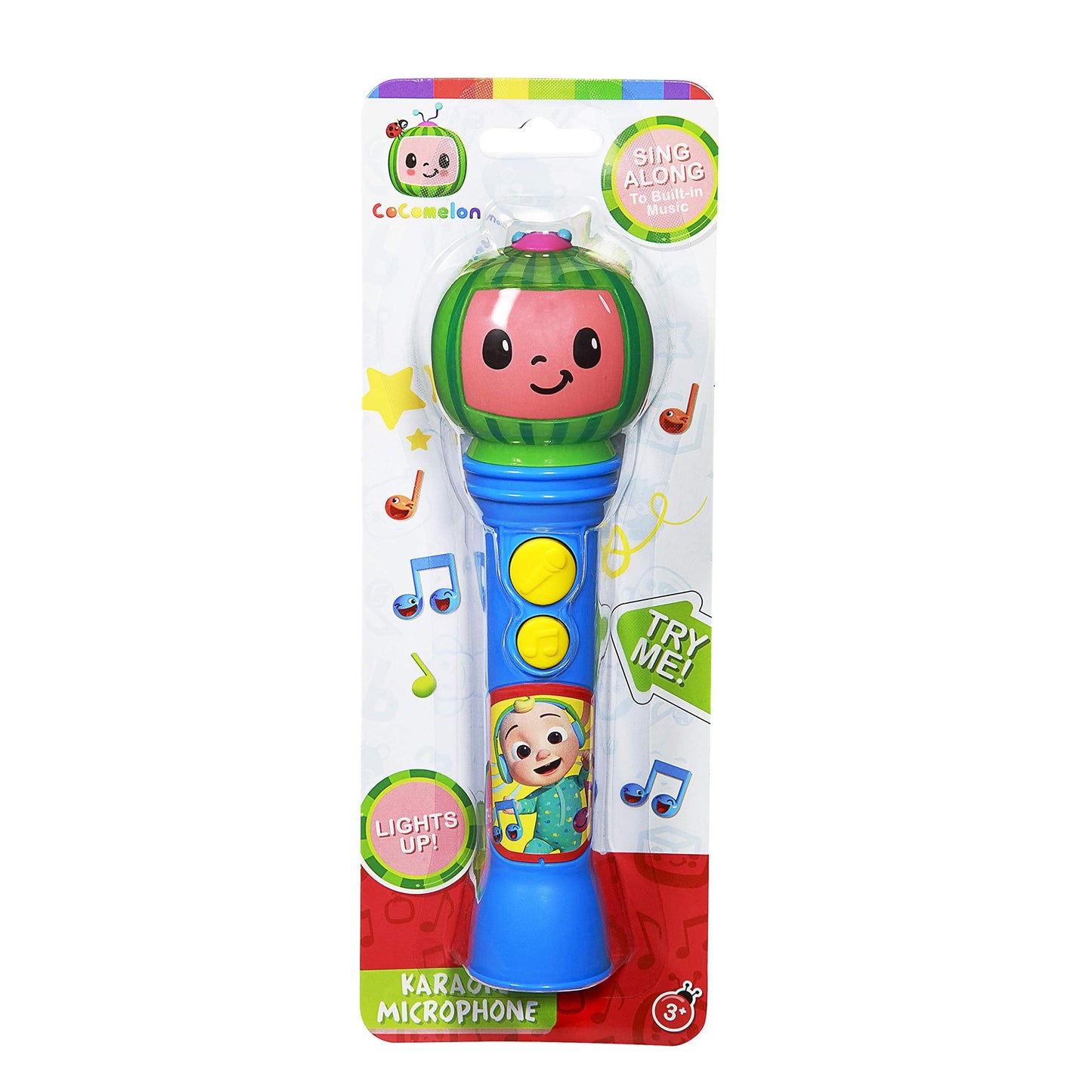 eKids Cocomelon Toy Microphone – Lightweight Toddler Sing-Along with Built-In Music