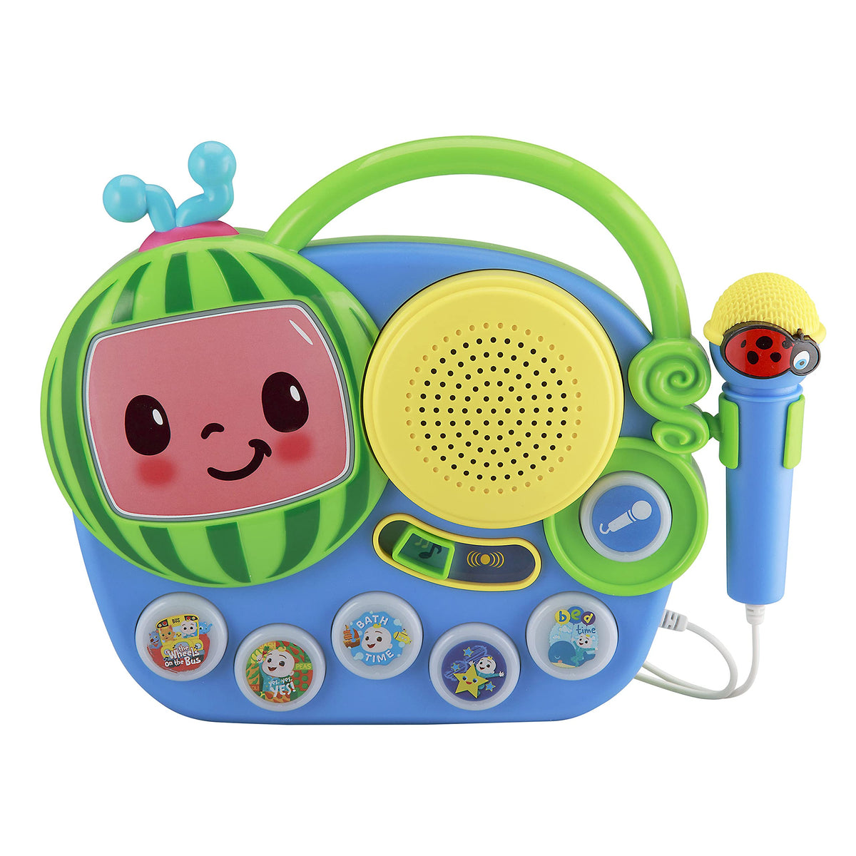 eKids Cocomelon Singalong Boombox with Microphone & Built-in Music