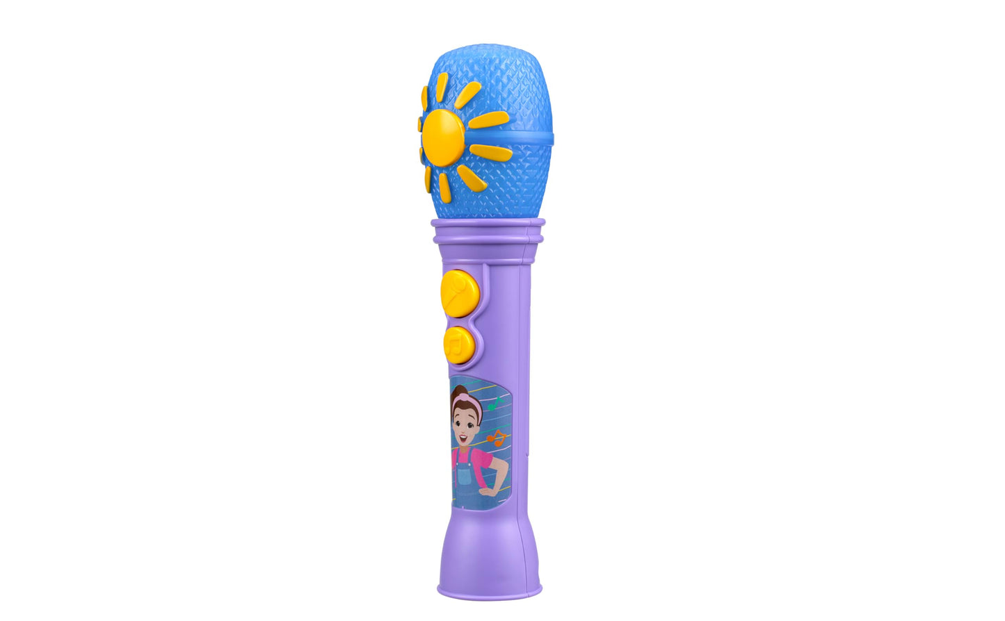 eKids Ms Rachel Toy Microphone for Kids – Built-in Music & Lights (Purple)