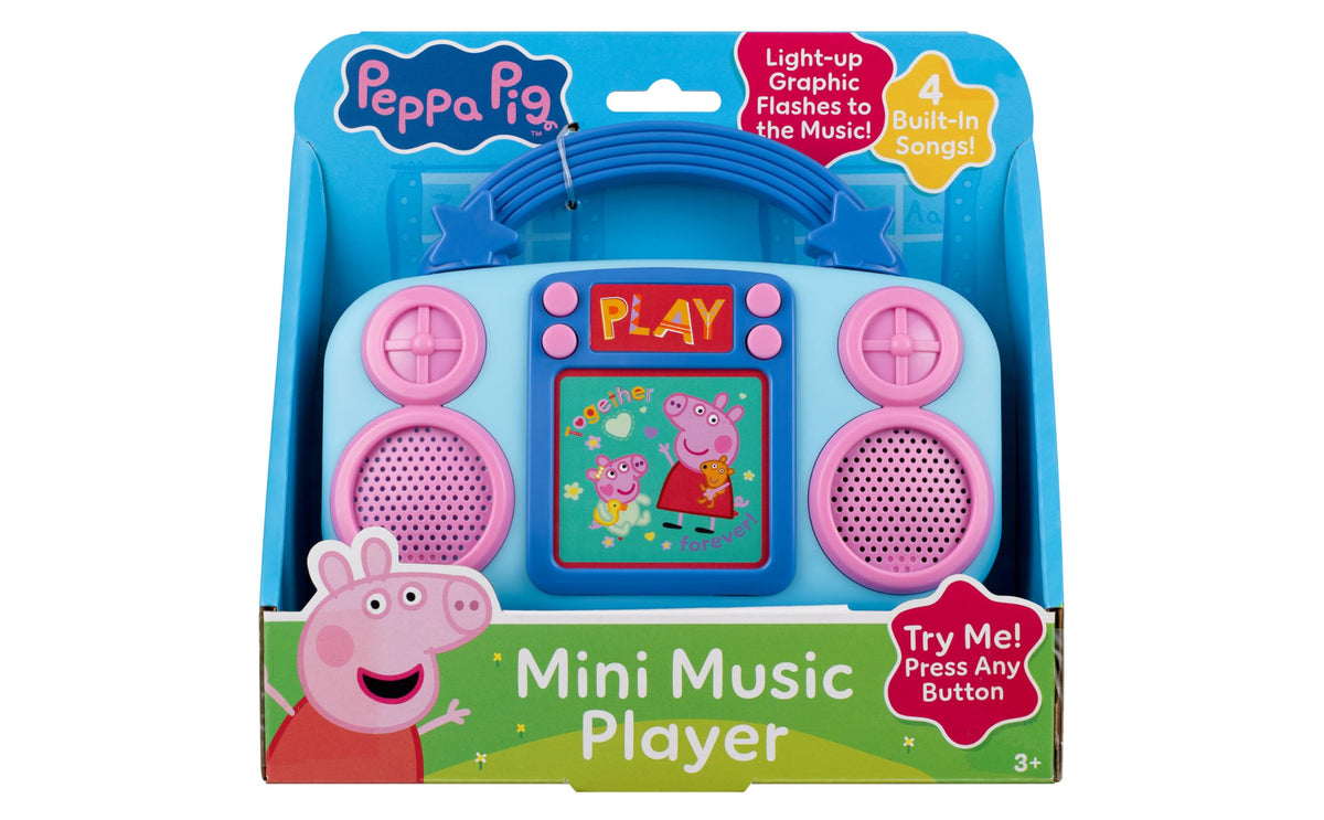 ekids Peppa Pig Toy Music Player – Toddler Toy with Built-in Music & Lights