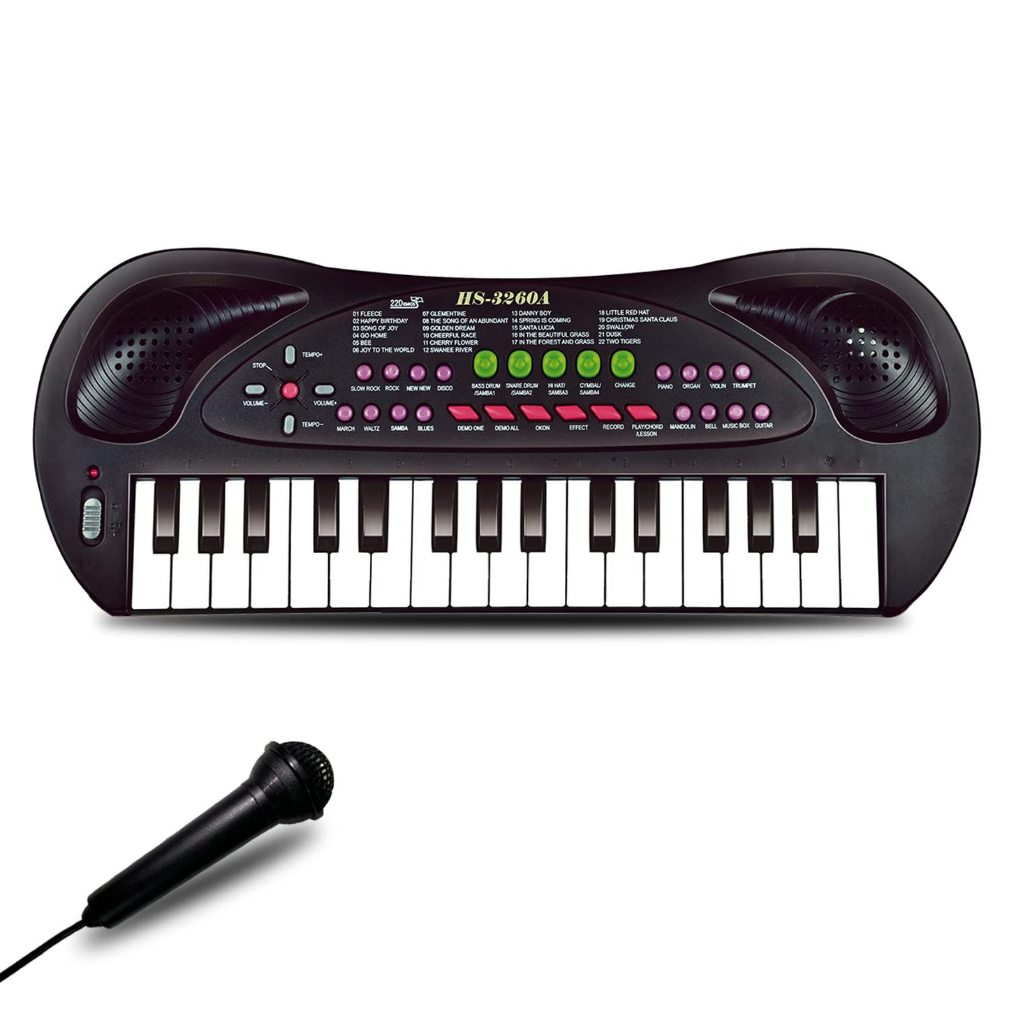 EKKBHKI 32 Keys Kids Piano Toy – Portable Educational Keyboard with Microphone (Ages 3–9)