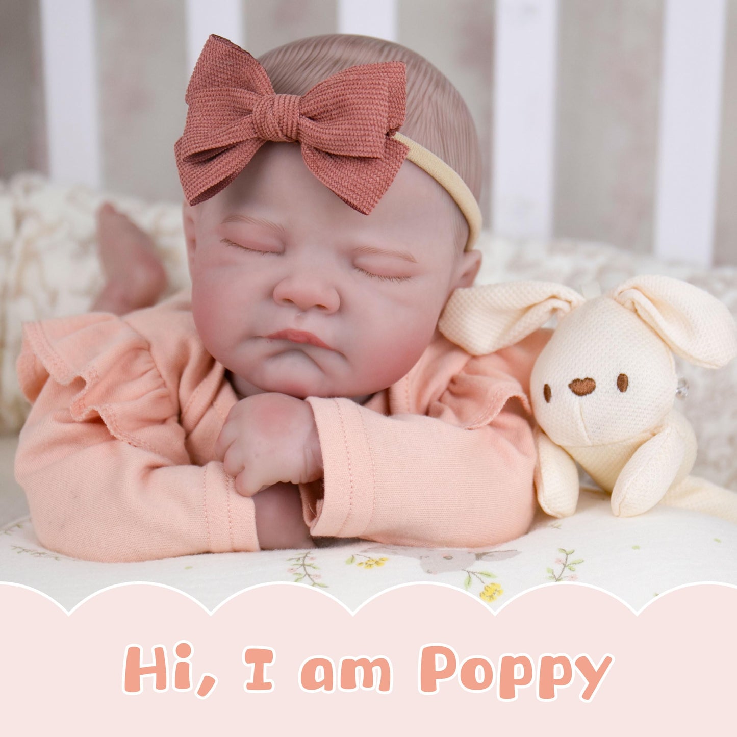 EKOKIZ Lifelike Reborn Baby Doll - 20-Inch Realistic Girl with Complete Accessories