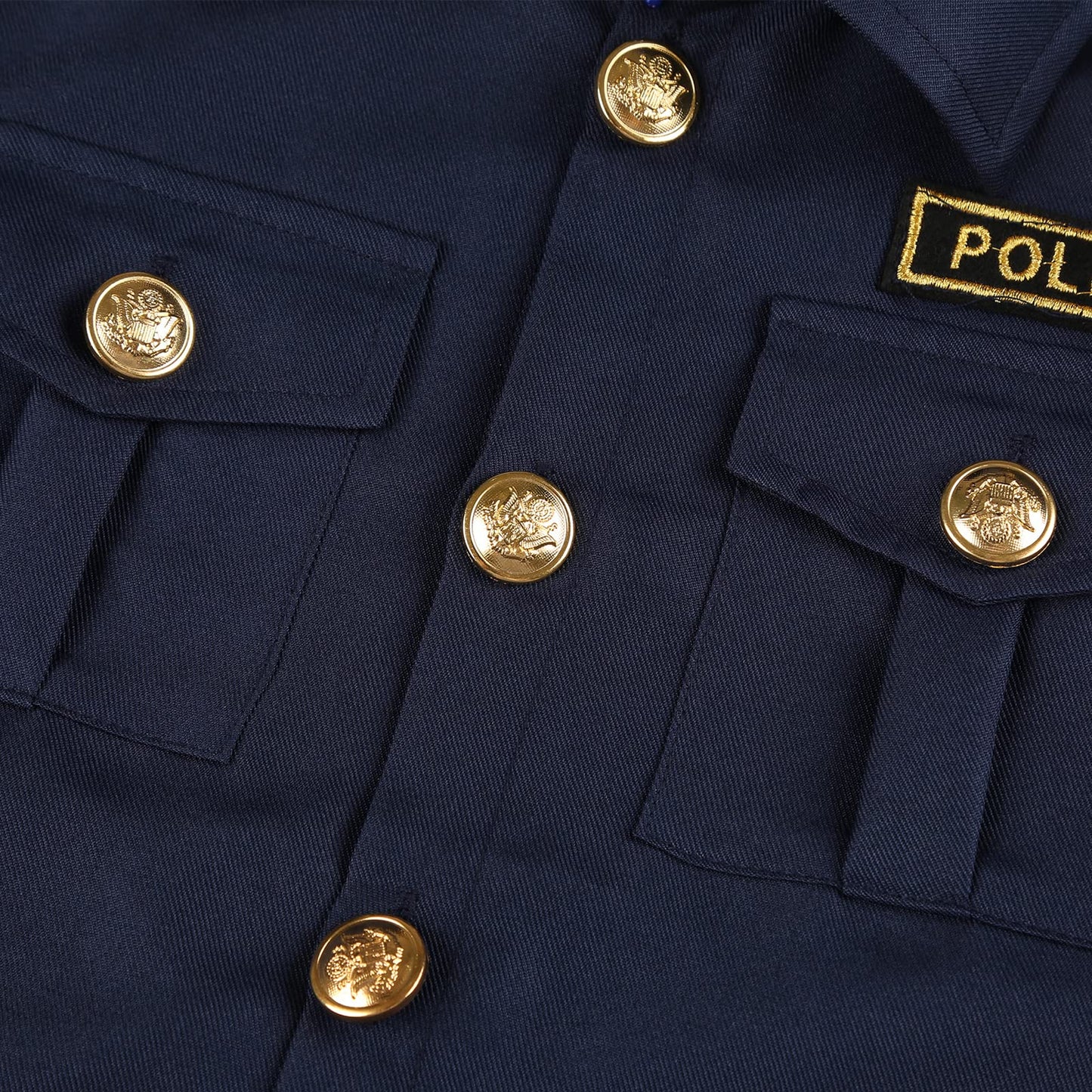 Ekoropshop Kids Police Officer Costume Set XS – Cop Uniform for Halloween & Play