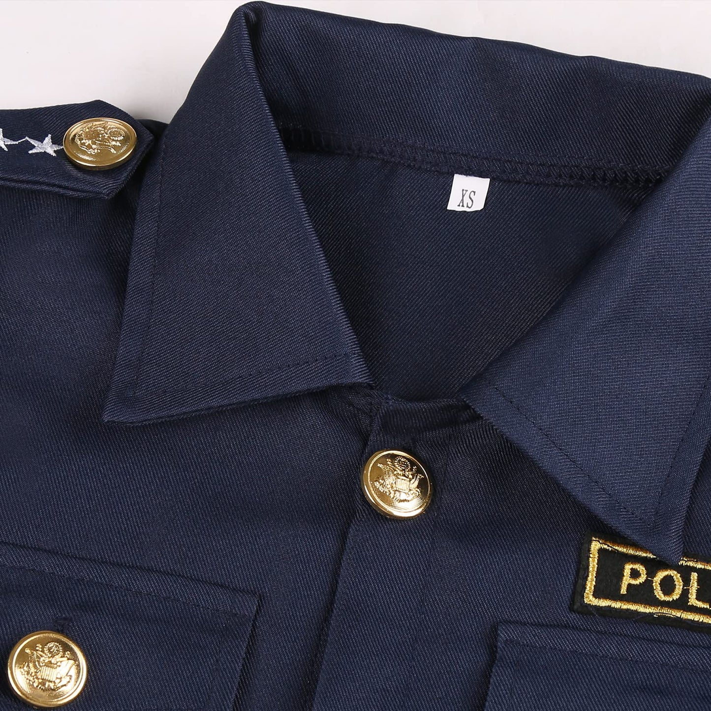 Ekoropshop Kids Police Officer Costume Set XS – Cop Uniform for Halloween & Play