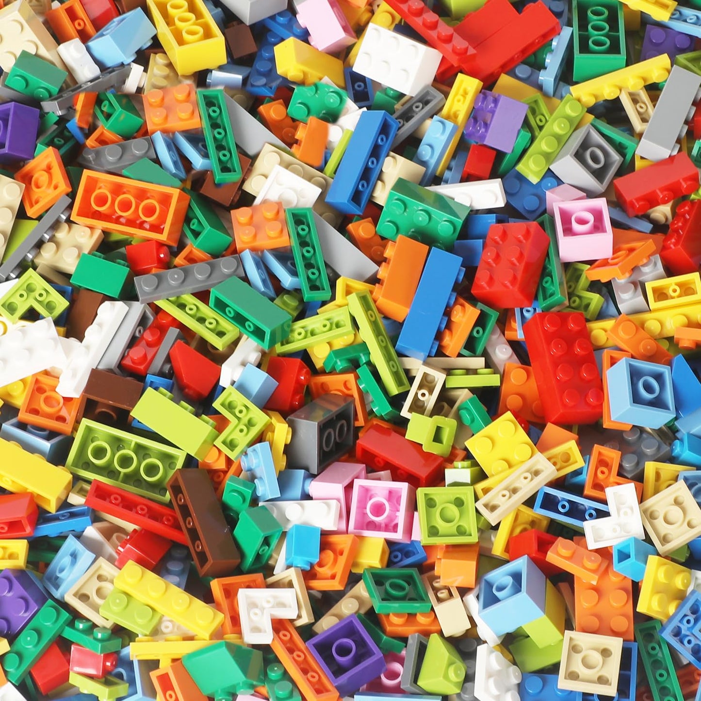 ekuzi 1000 PCS Building Bricks – Compatible with Lego Classic – Random Color Bulk Set