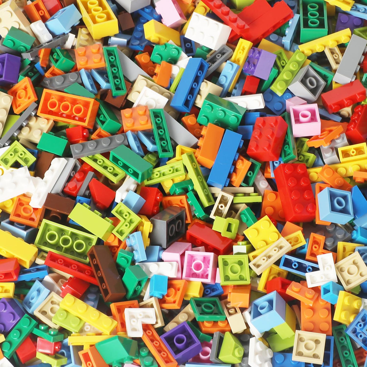 Ekuzi Building Bricks Compatible with Lego Classic - 500 Pieces Bulk Set