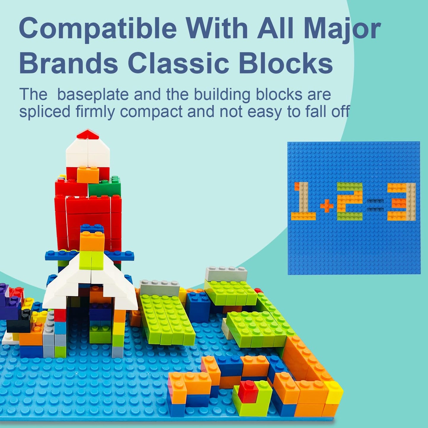 Ekuzi Building Bricks Compatible with Lego Classic - 500 Pieces Bulk Set