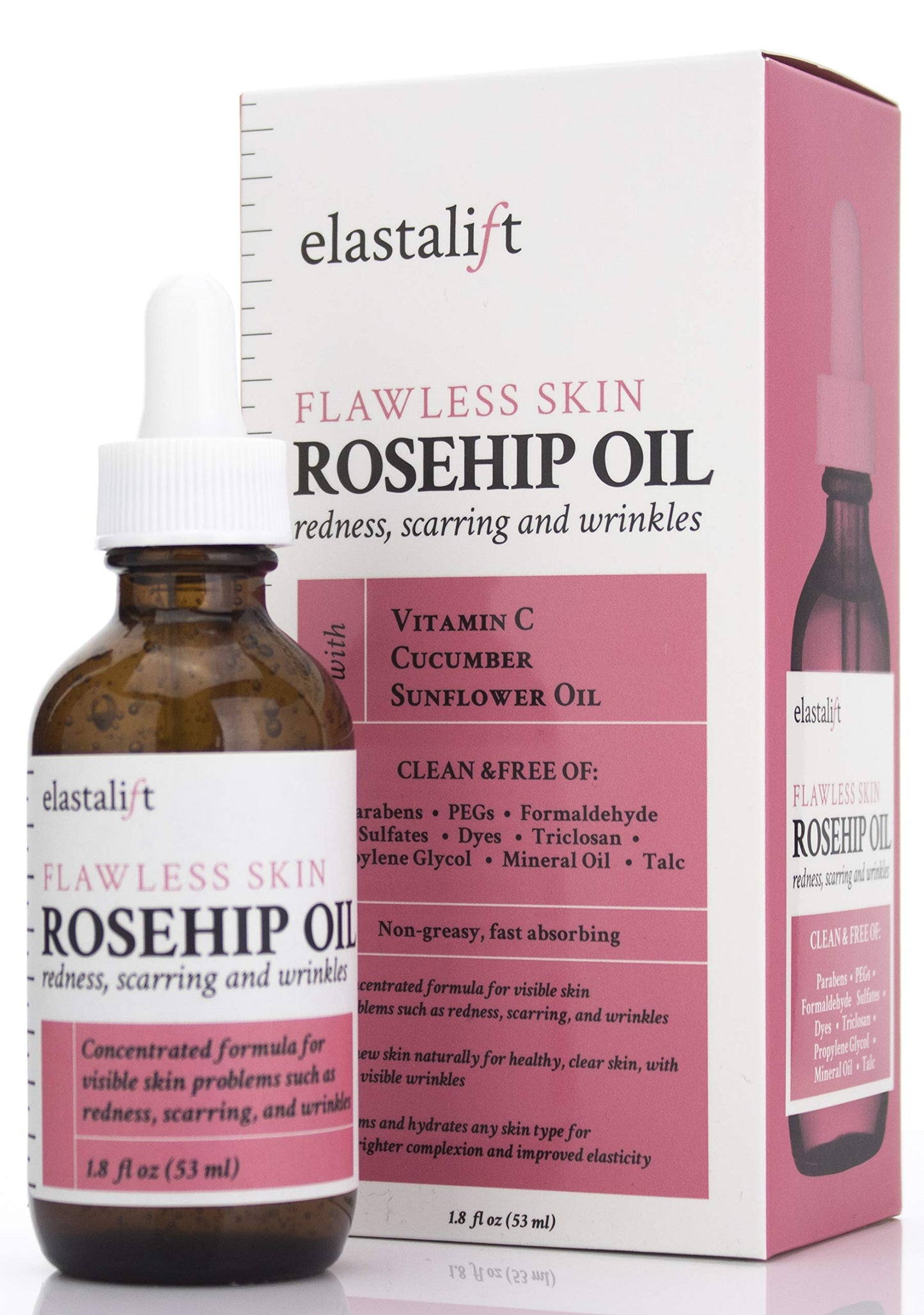 Elastalift Rosehip Oil with Vitamin C & Cucumber — 1.8 fl oz (Pack of 2)