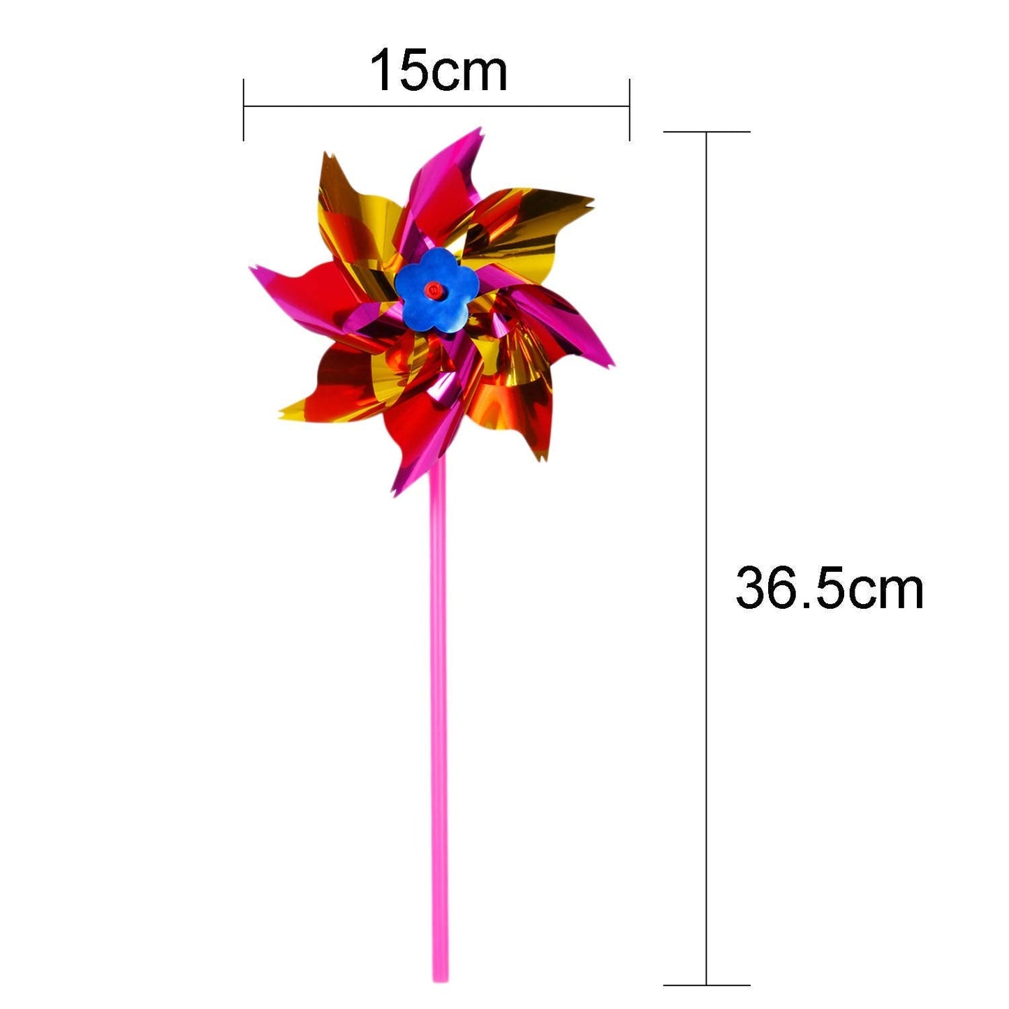 Elcoho 100 Pcs Rainbow Windmill Pinwheels – DIY Garden & Party Decor