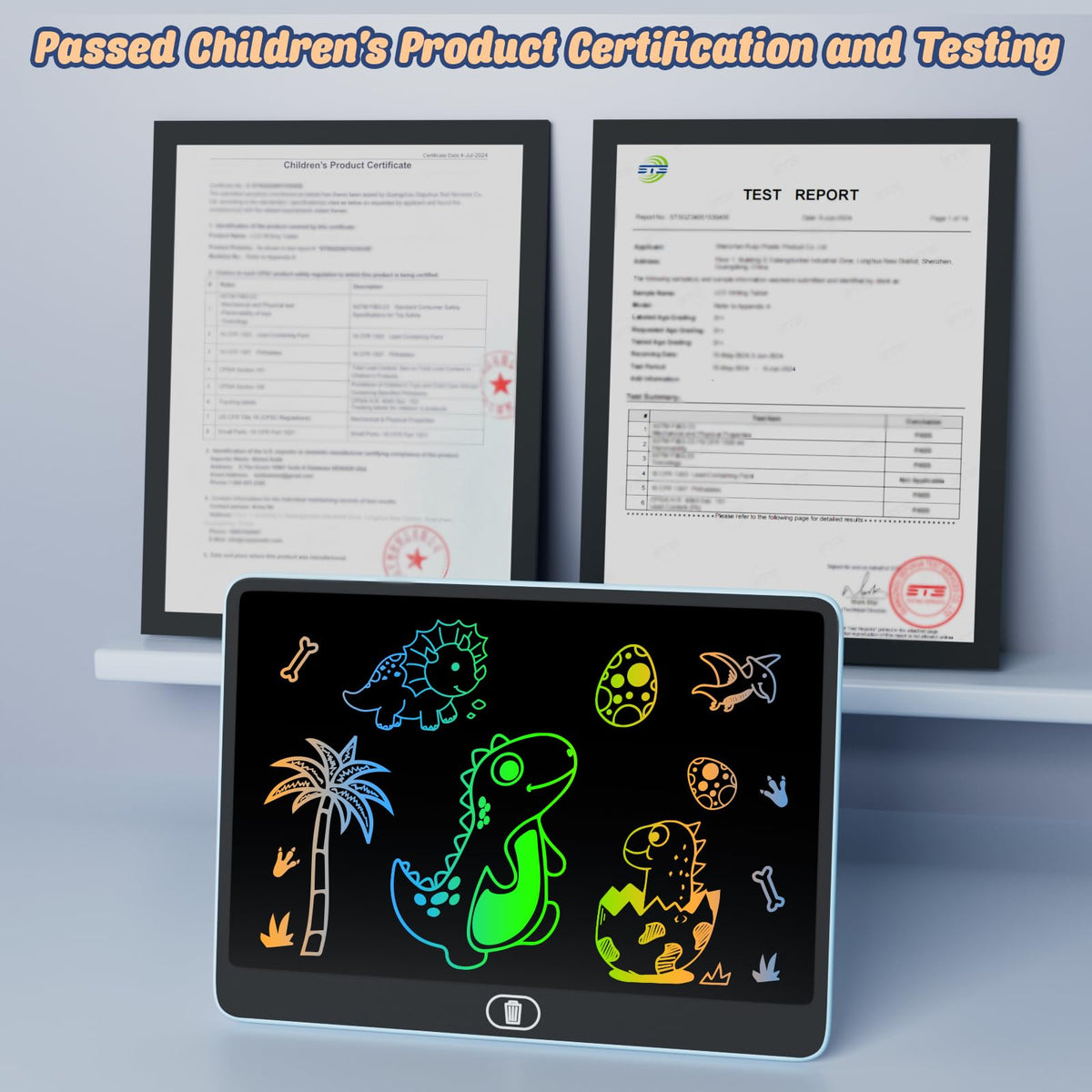 Electight 16-Inch LCD Writing Tablet for Kids Upgraded – Eye-Friendly Doodle Board for Ages 3-8