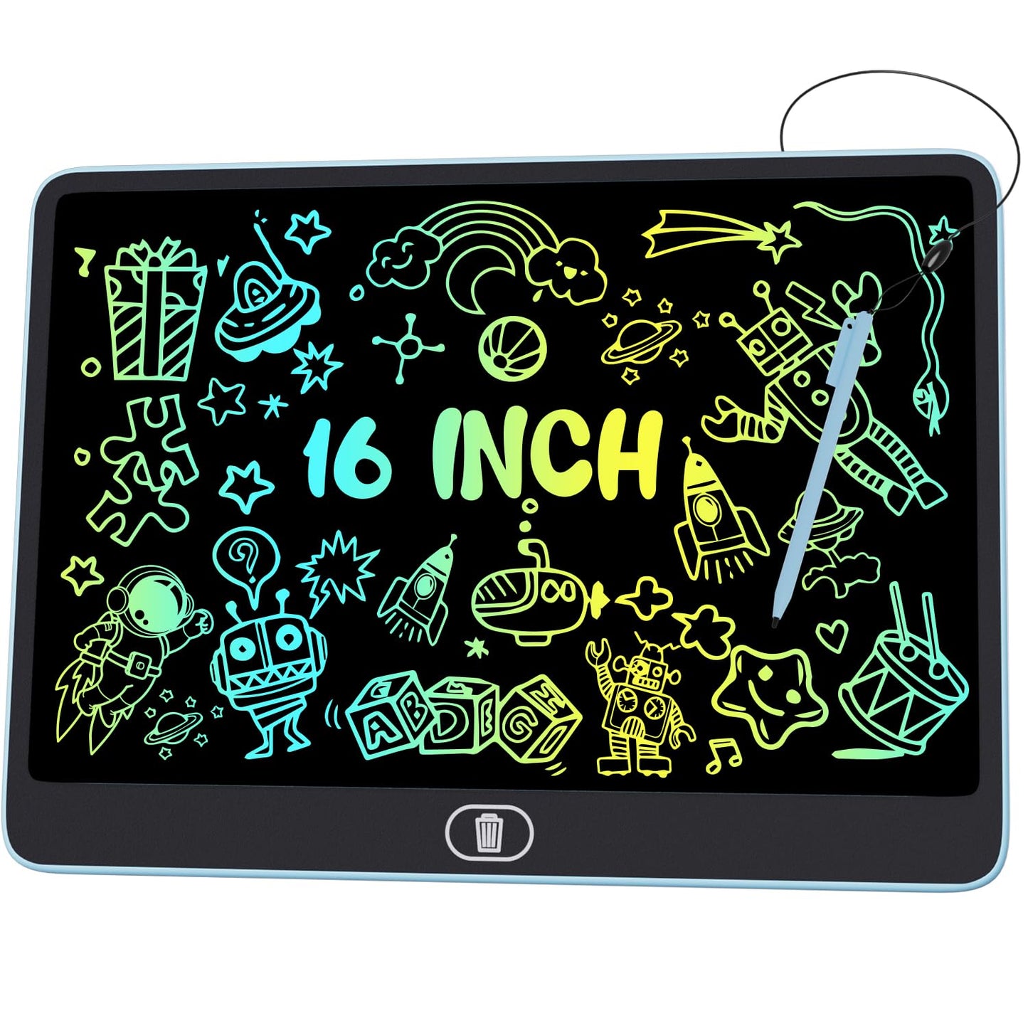 Electight 16-Inch LCD Writing Tablet for Kids Upgraded – Eye-Friendly Doodle Board for Ages 3-8