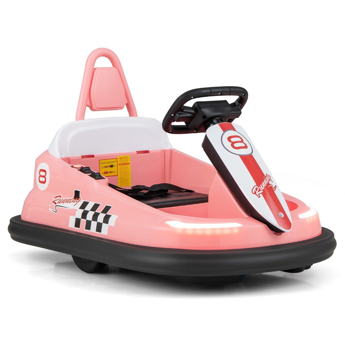 Electric kids Ride-on Bumper Car with 360° Spinning and Dual Motors-Navy