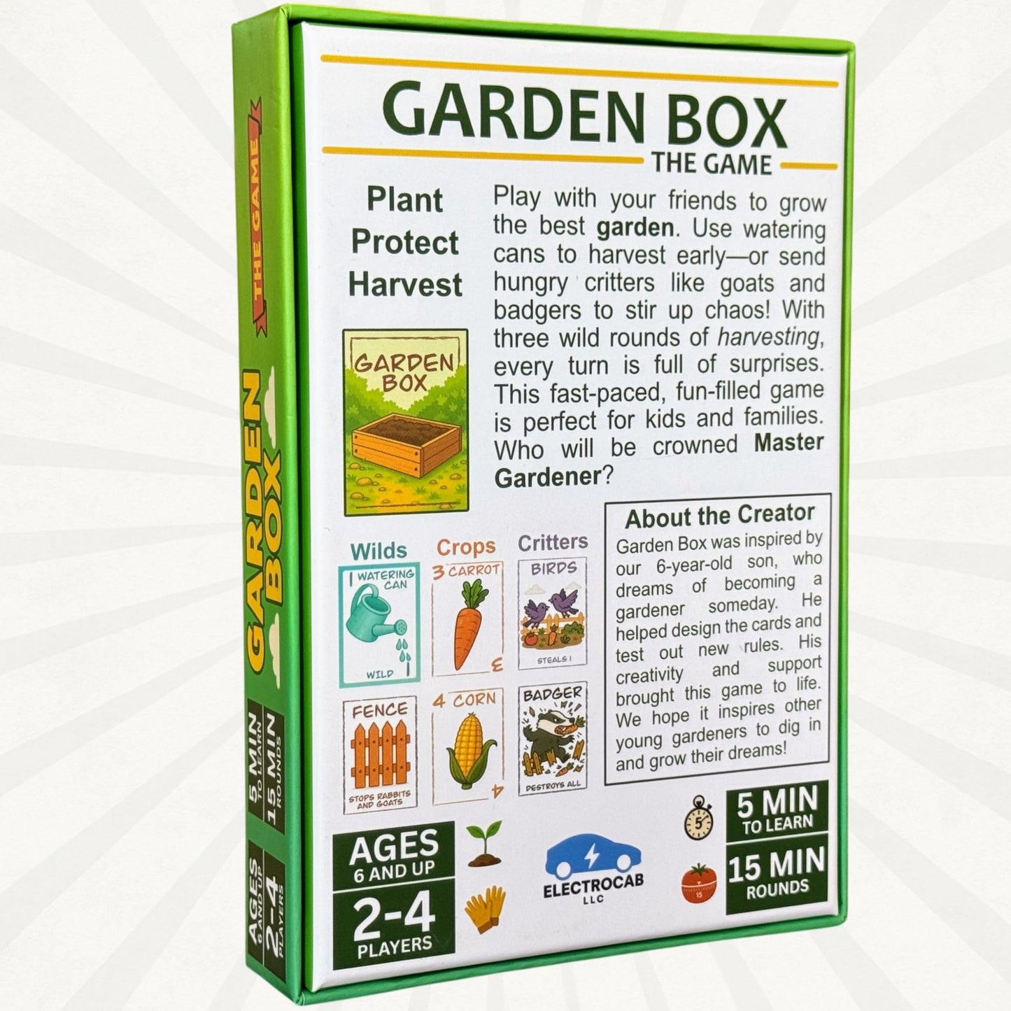 Garden Box The Game by ElectroCab LLC – Family Card Game for 2-4 Players | 15-Min Rounds