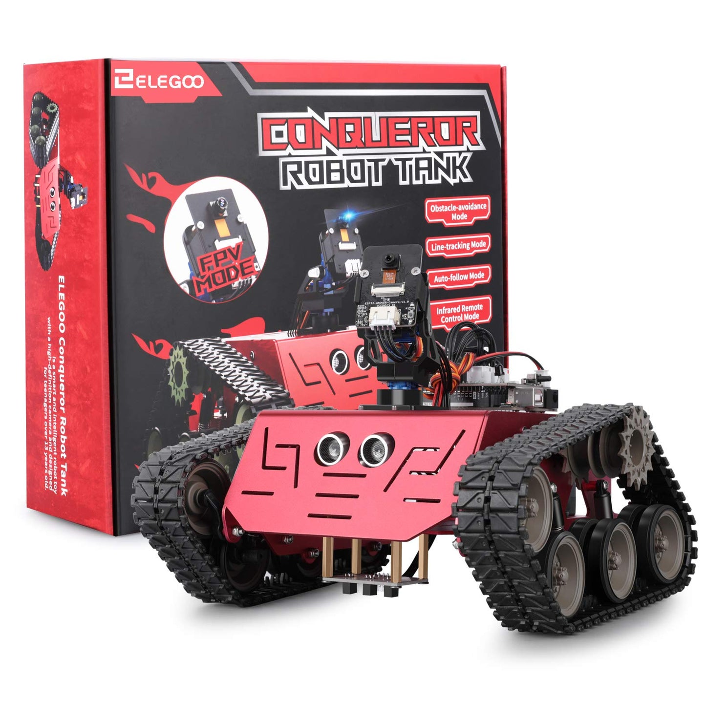 ELEGOO Conqueror Robot Tank Kit with UNO R3 for Arduino – STEM Coding Kit for 8+