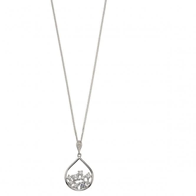 Elements Silver Scattered Zirconia Pendant P4673C