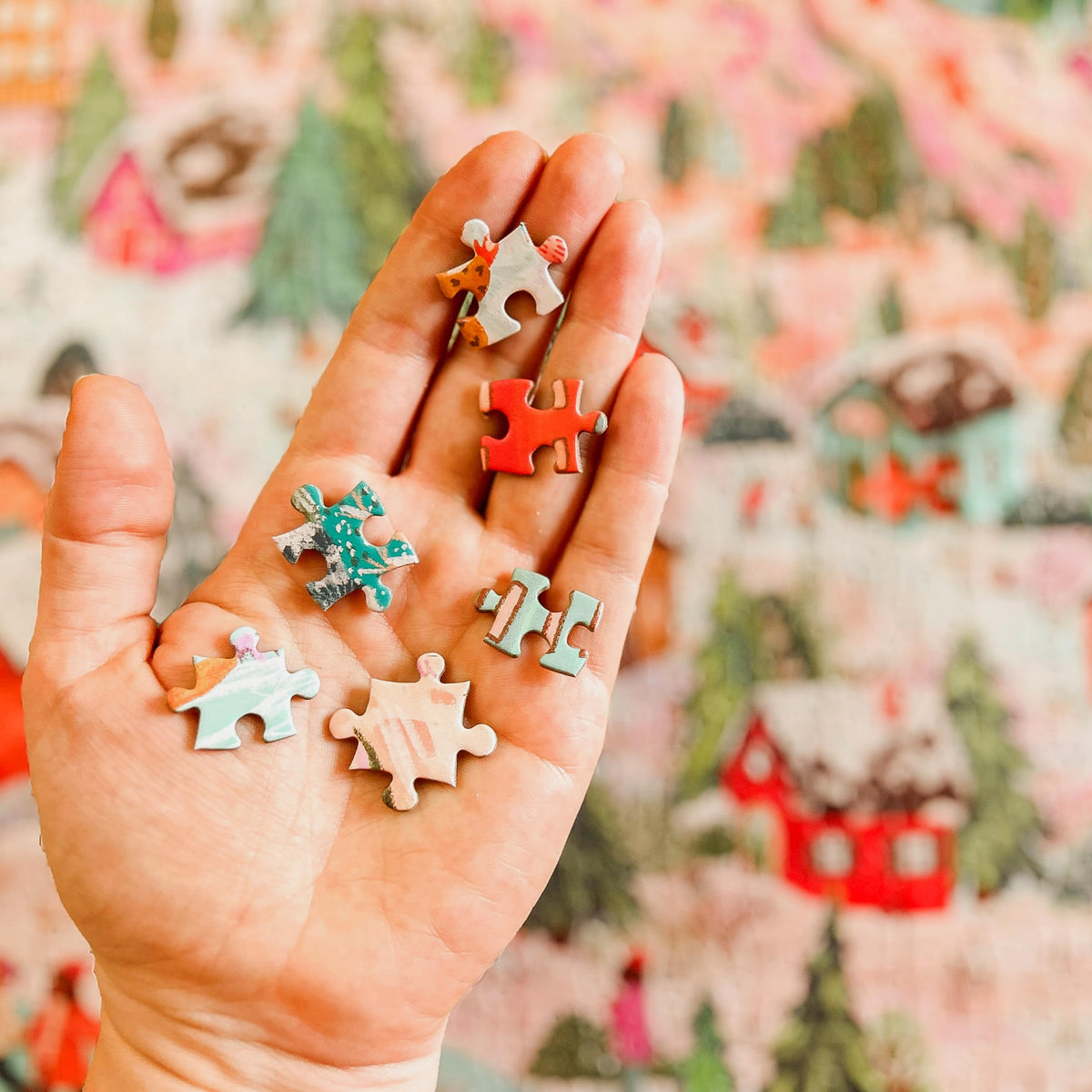 Elena Essex 1000-Piece Christmas Puzzle – Alpine Holiday Landscape | Eco-Friendly Jigsaw