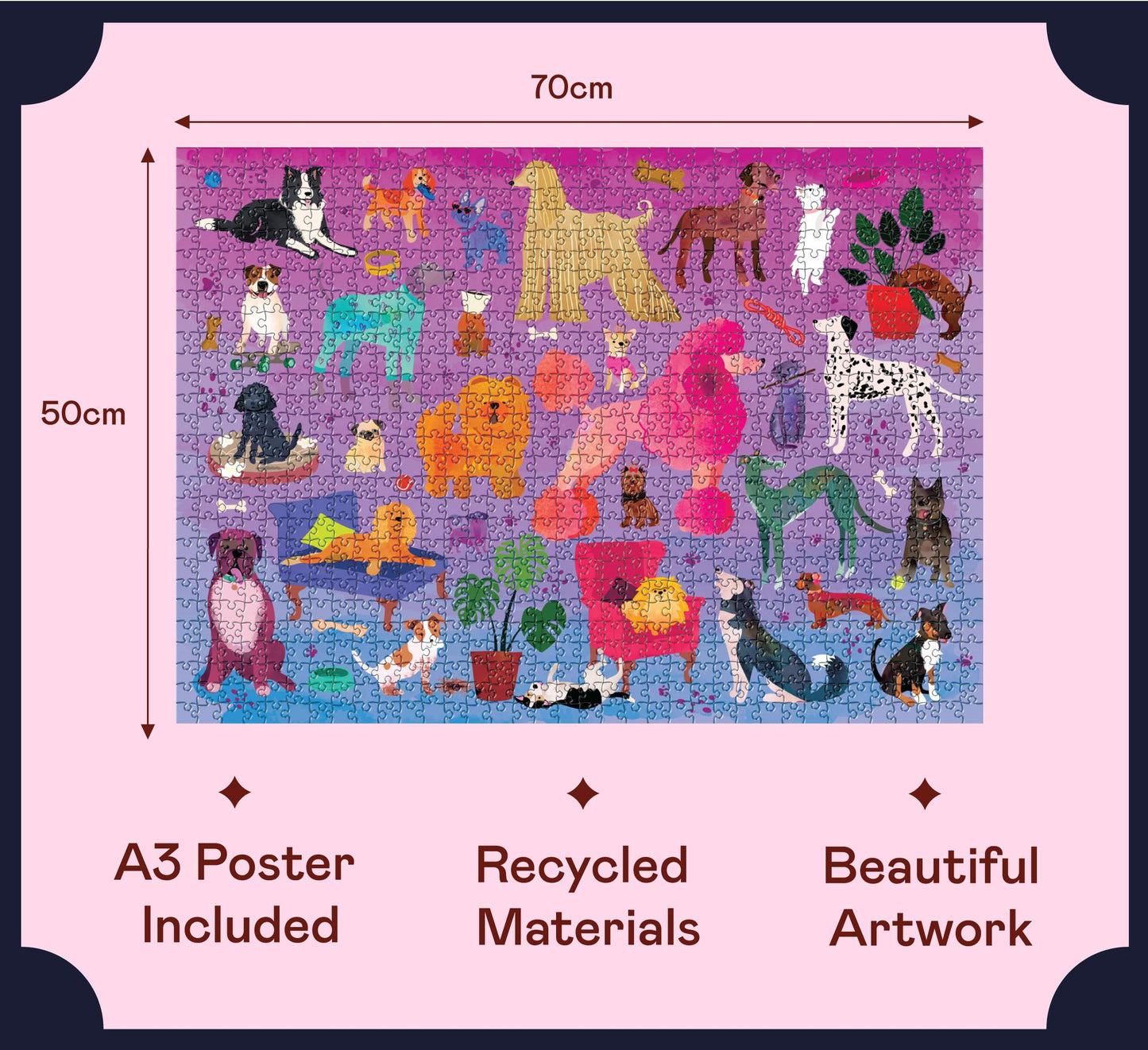 Elena Essex Puzzles for Adults 1000 Pieces – Best in Show Dog Jigsaw Puzzle (20x28 inches)